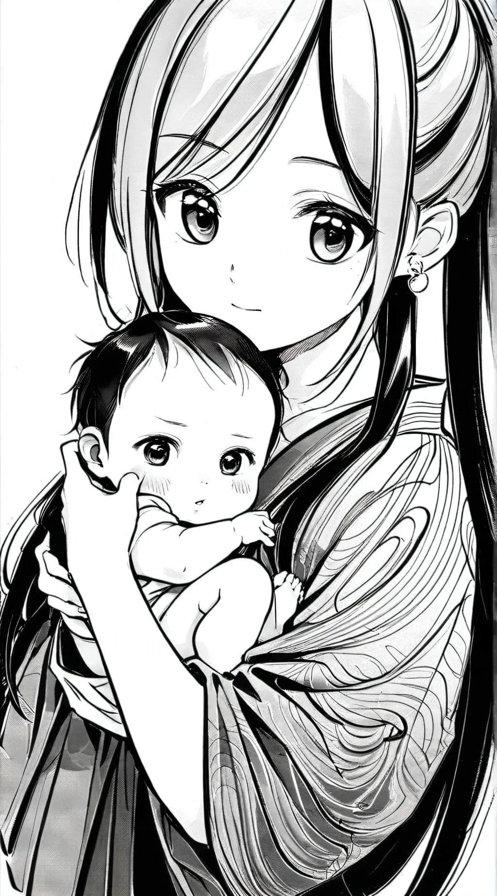 ai character: winter background