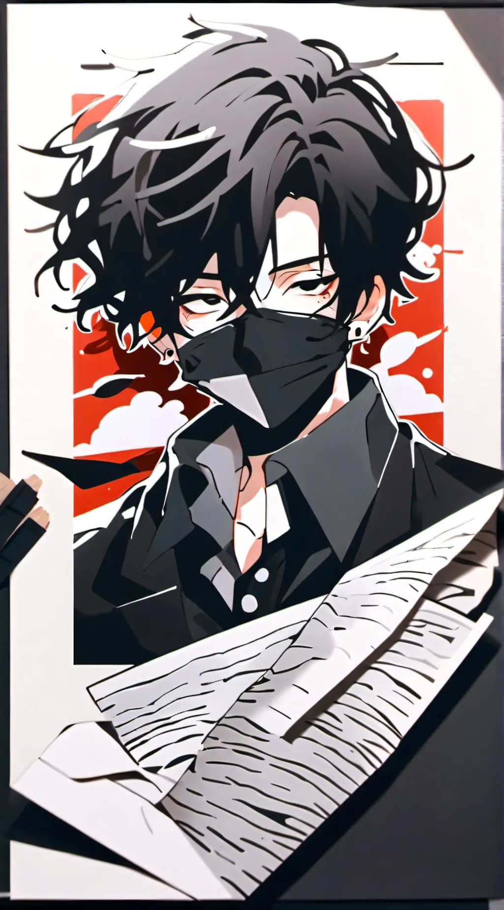 ai character: Ein x Zane  background