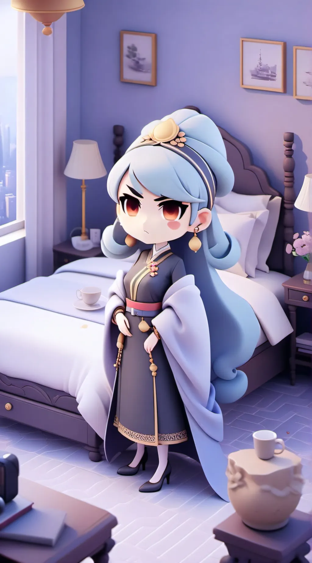 ai character: Hasbin hotel background