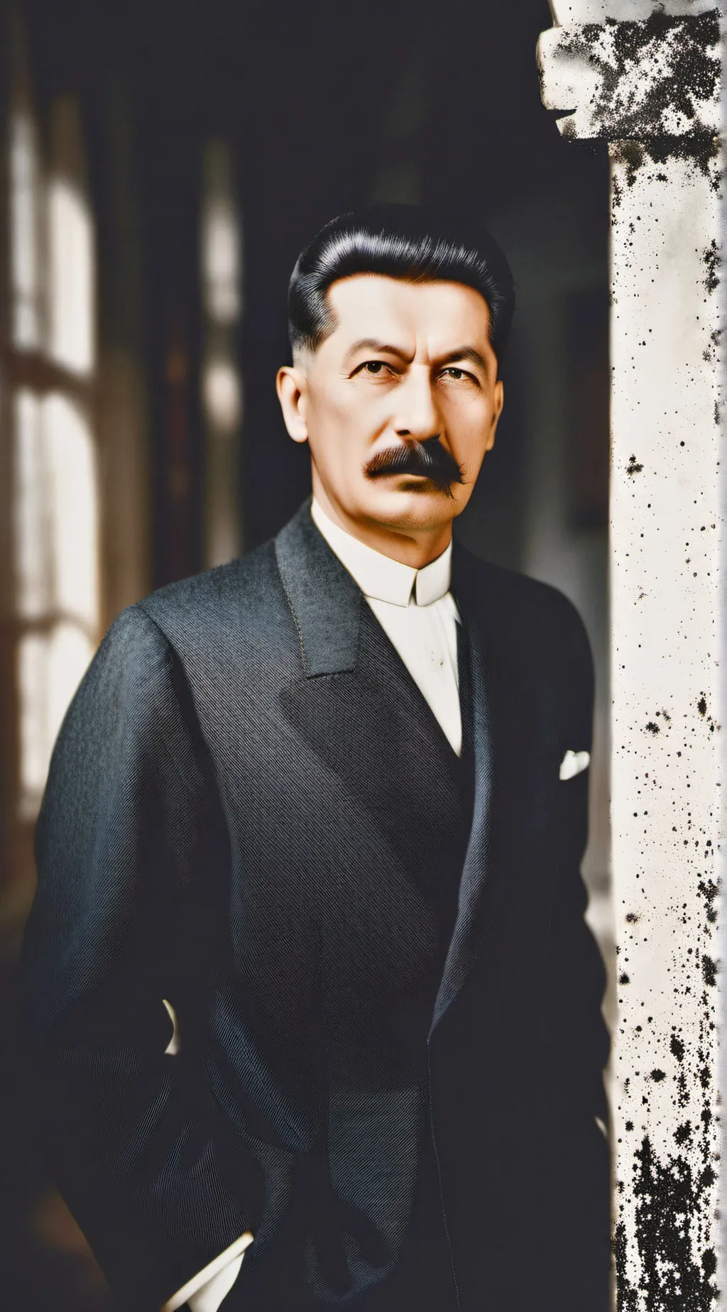 ai character: Iosif Stalin background