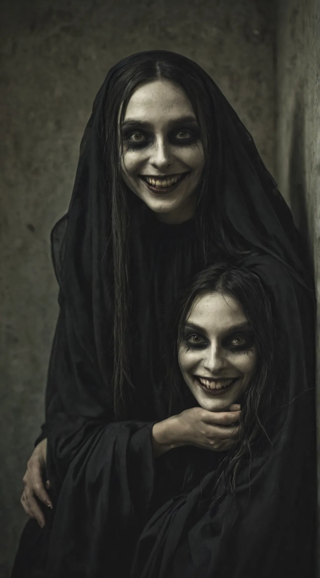 ai character: mha smiling women  background