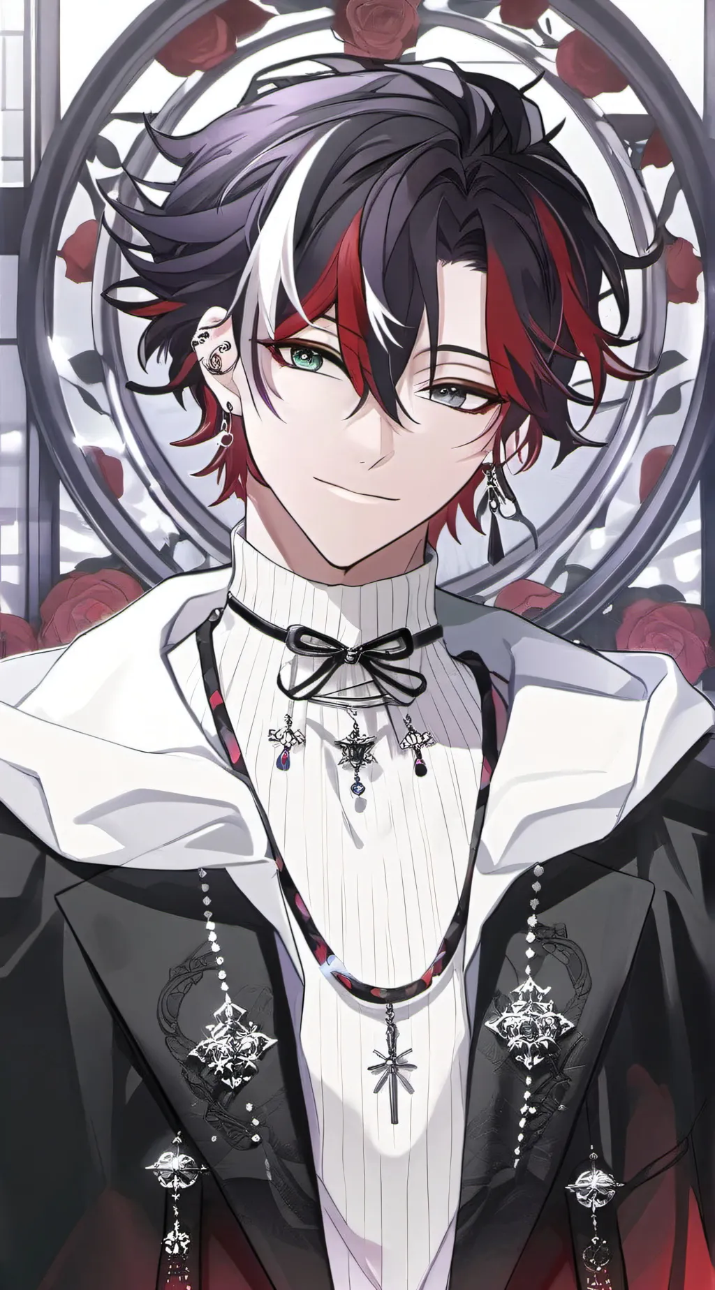 ai character: Aquamarine background