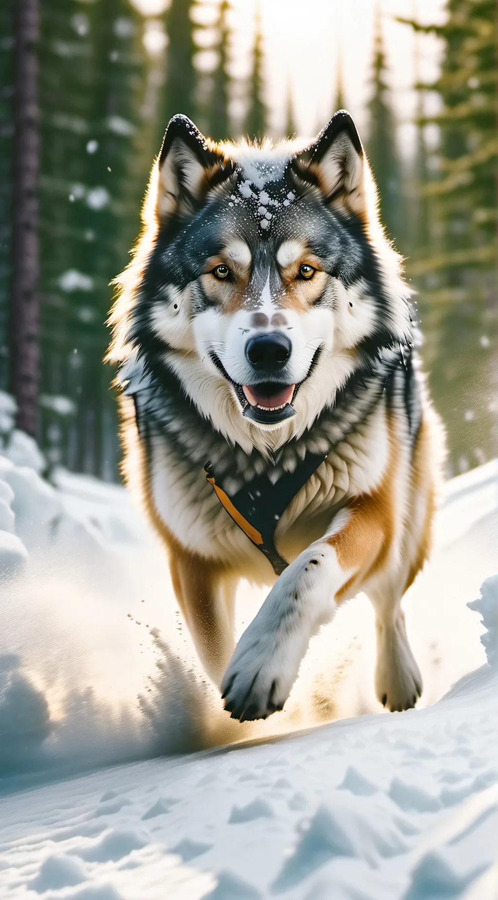 ai character: wolf boy background