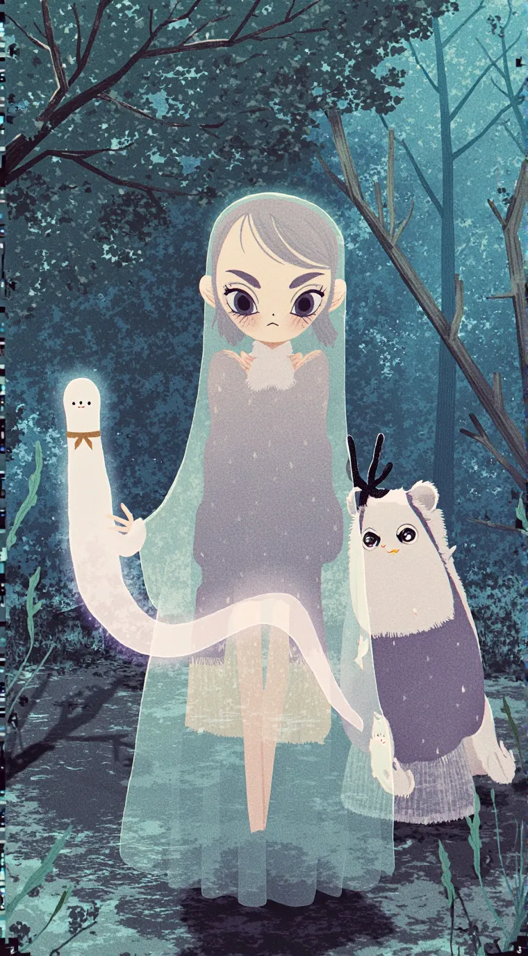 ai character: The haunted house. background