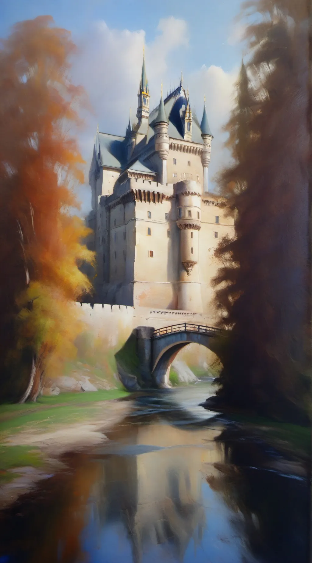 ai character: Hogwarts sad background