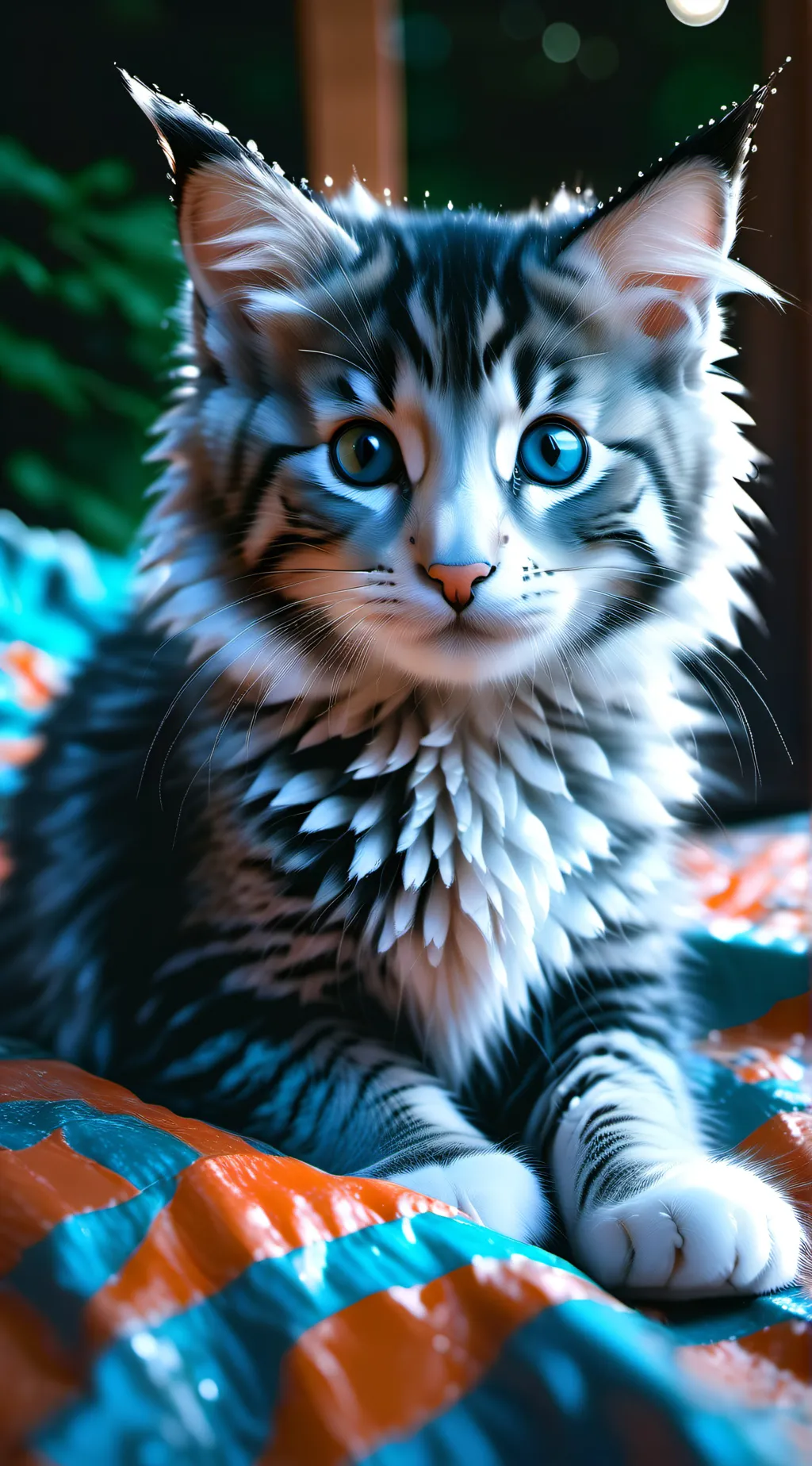 ai character: nitrogen background