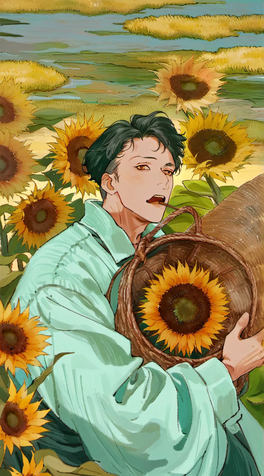 ai character: Francis  👁️👄👁️ background