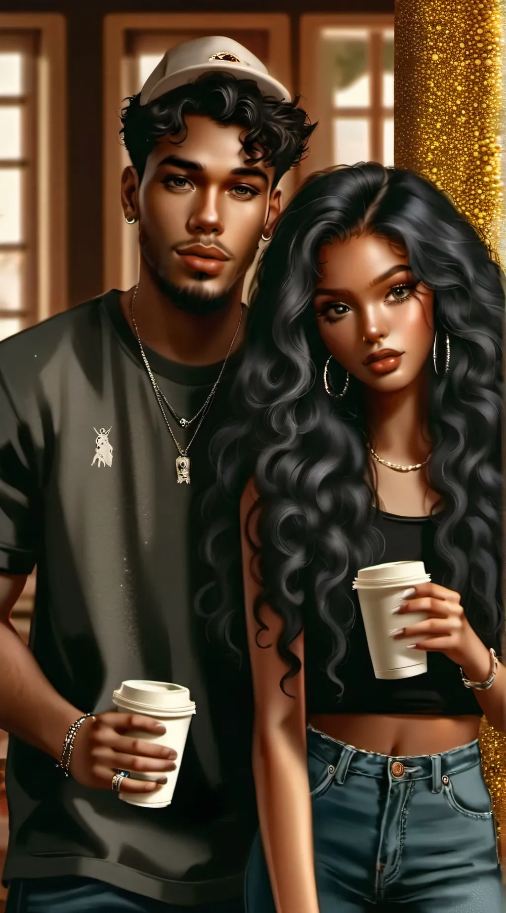 ai character: Zuri and Zack background