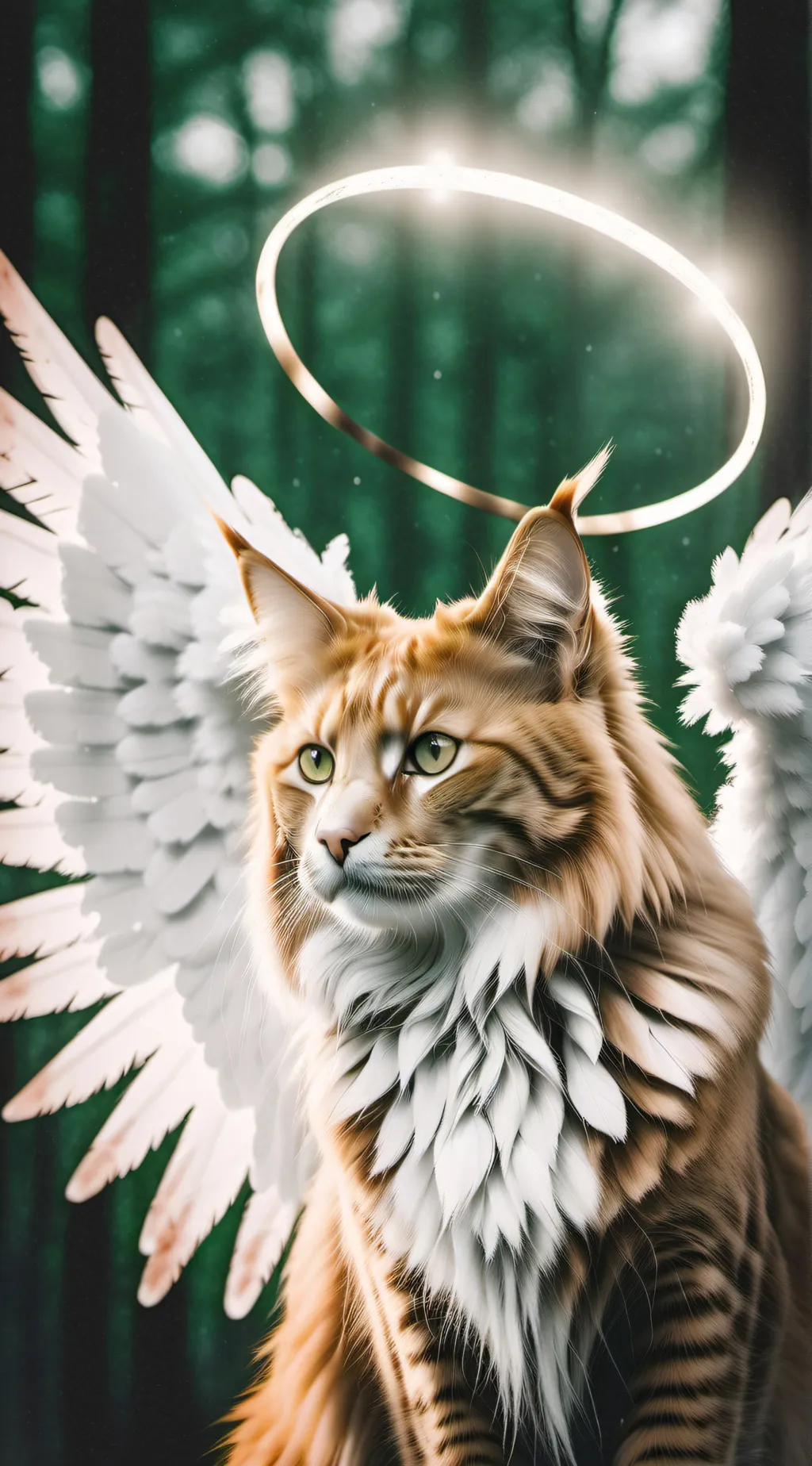 ai character: angel kitty! background