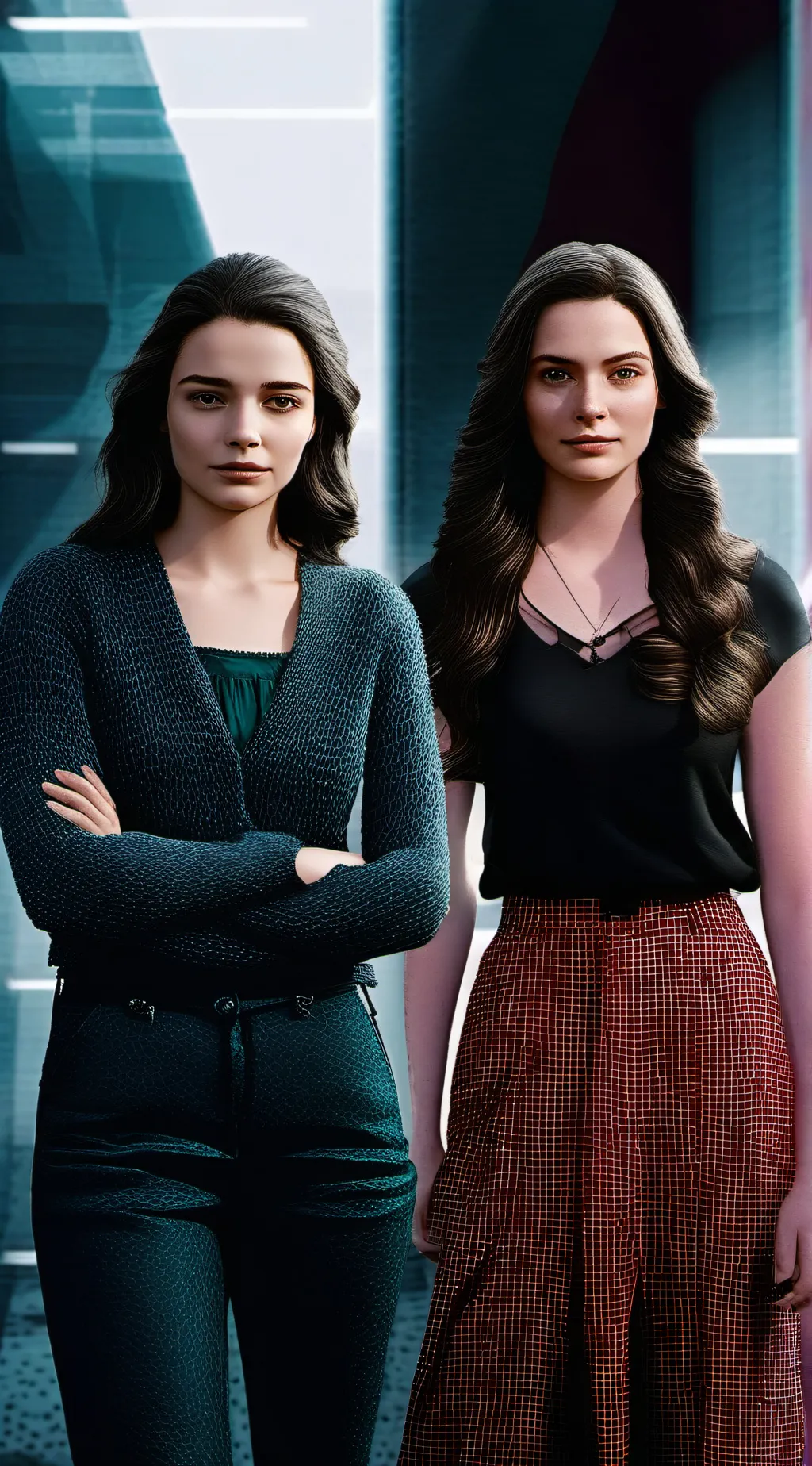 ai character: hope e Josette  background