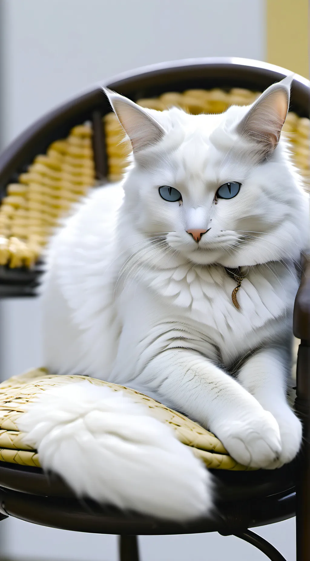 ai character: Fluffy is sleeping background