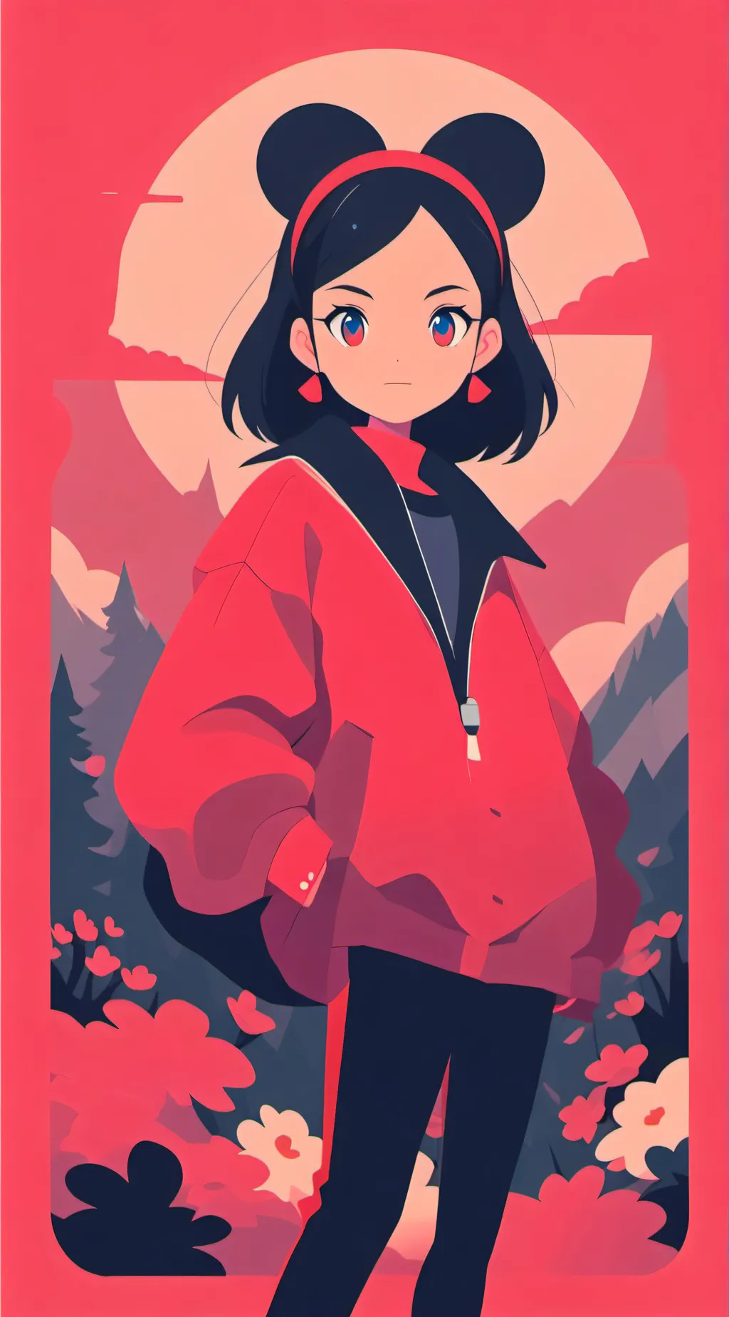 ai character: alice x claire background