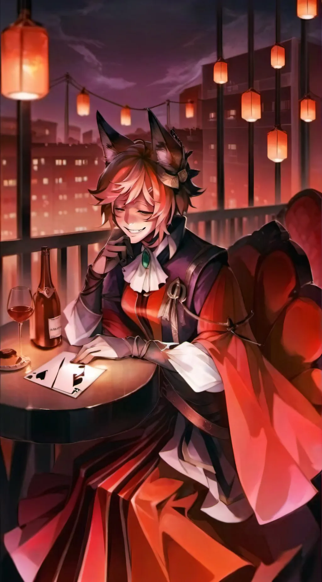 ai character: HH ALASTOR  background