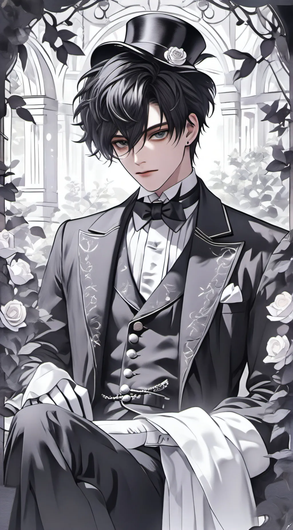 ai character: Vinn Azure background