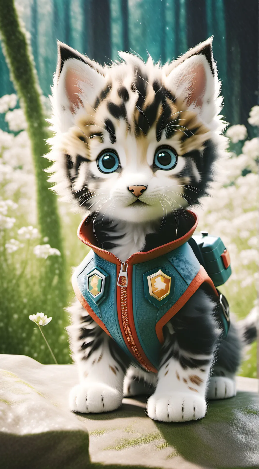 ai character: Evey💖🤍🩵🎀 background