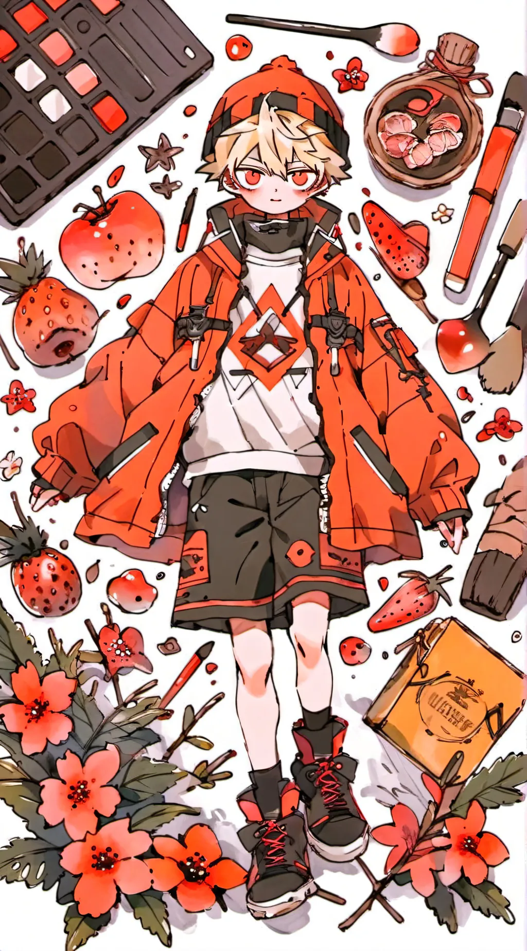 ai character: Alpha bakugo  background