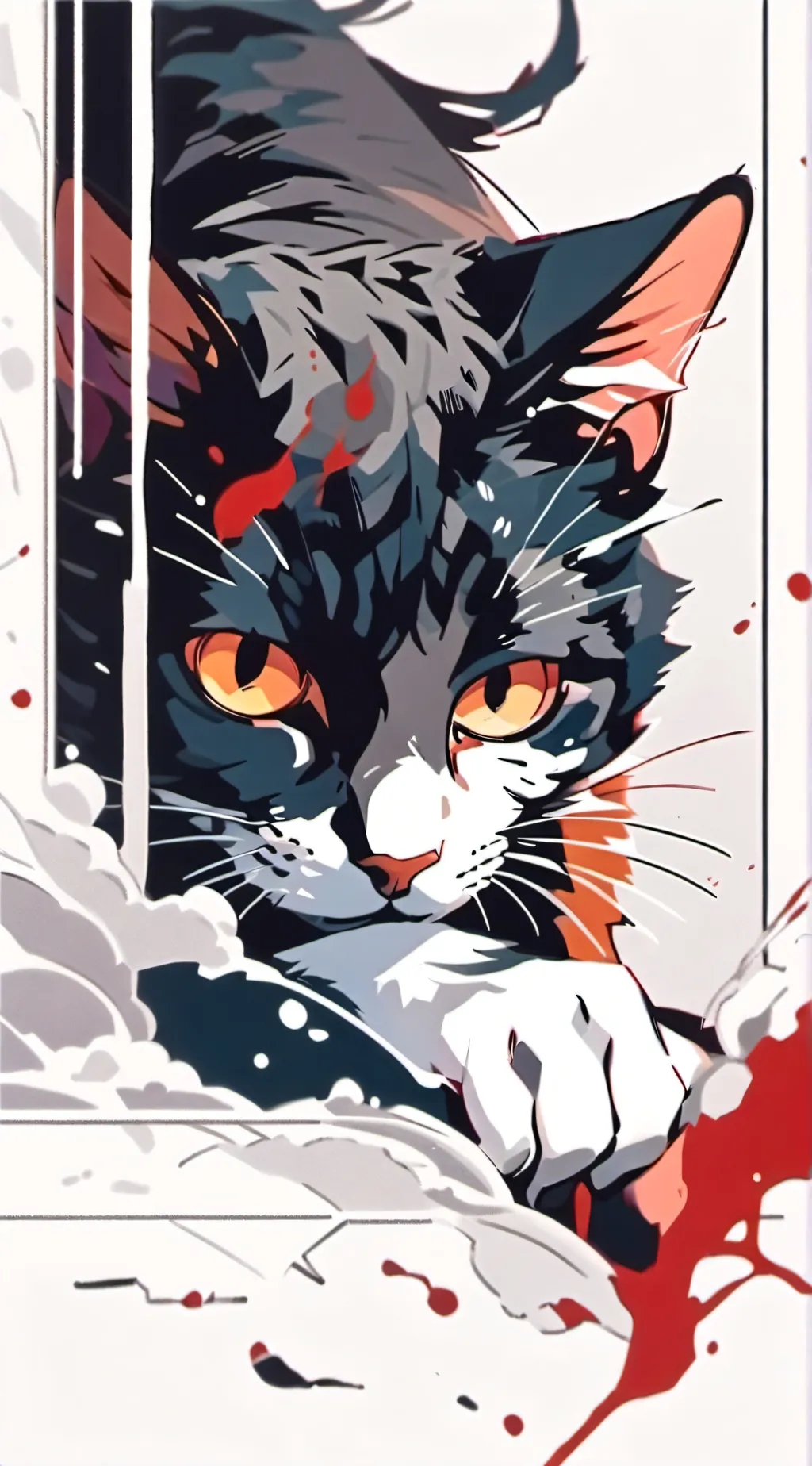 ai character: a random cat background