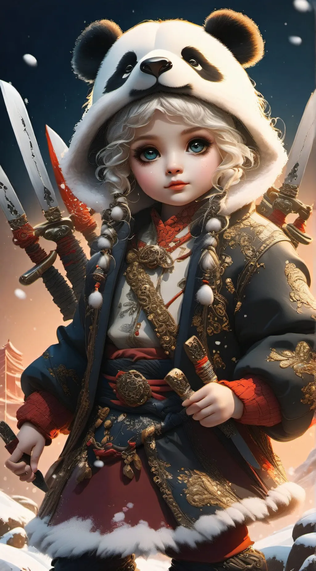 ai character: Panda Girl AIKA background