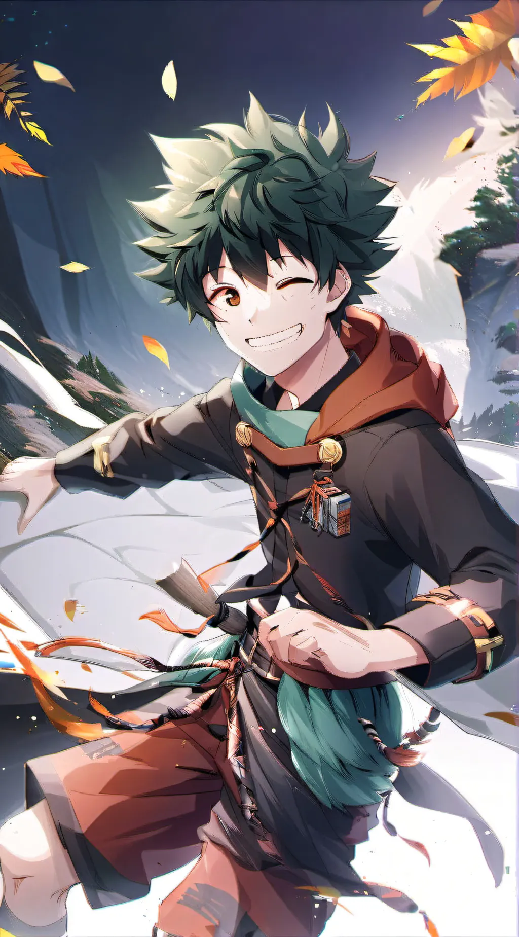 ai character: MHA( hearts)😙 background