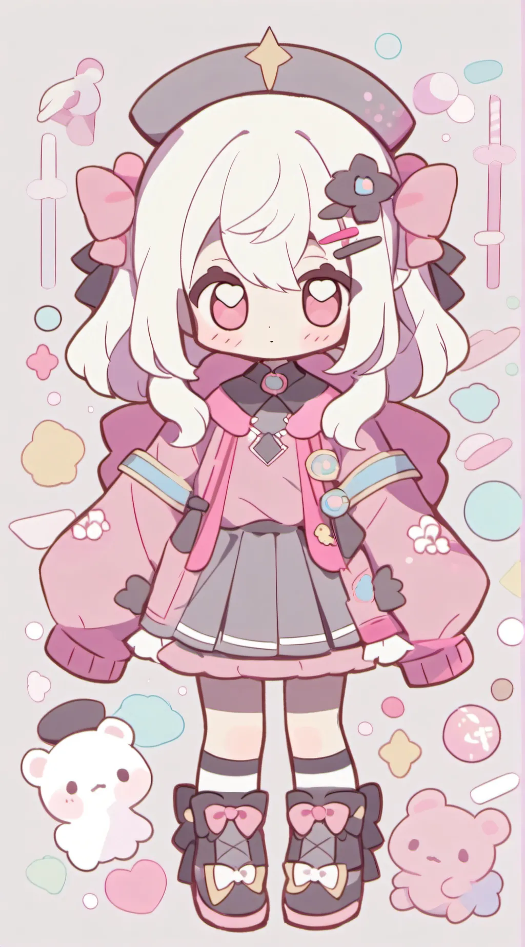 ai character: MHA pick me girl  background