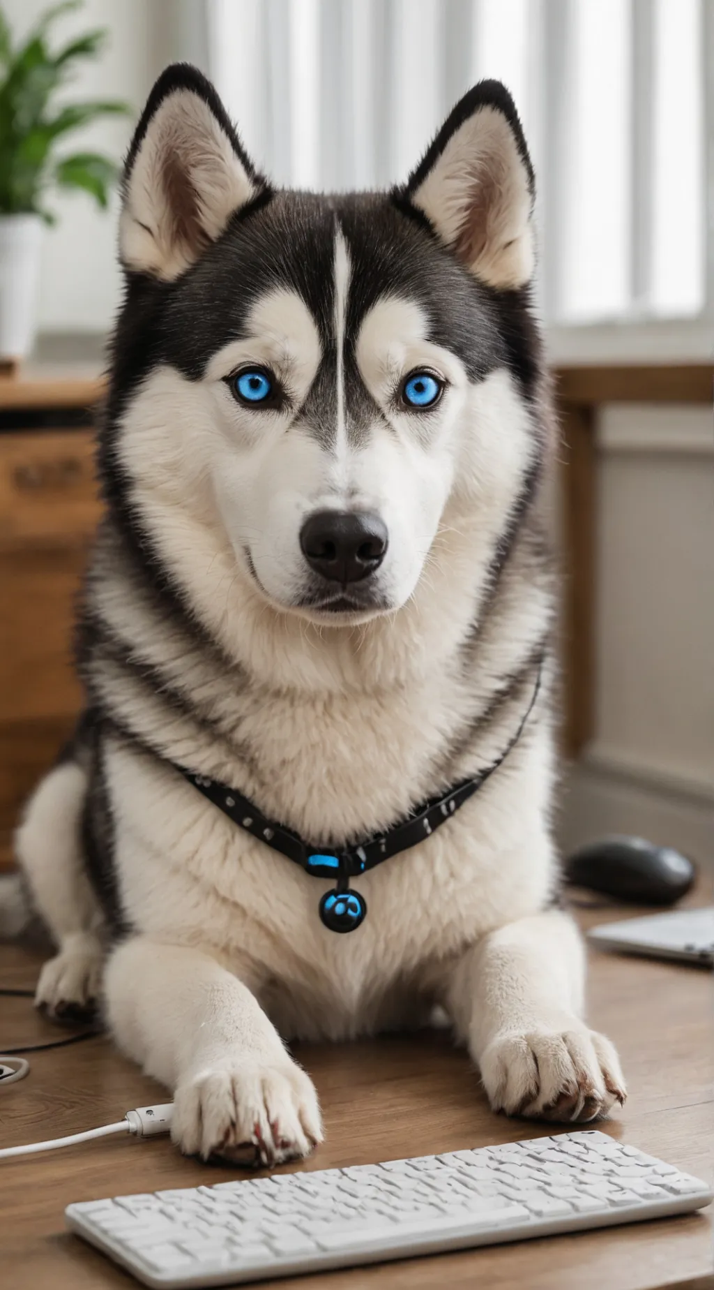 ai character: blue moon background