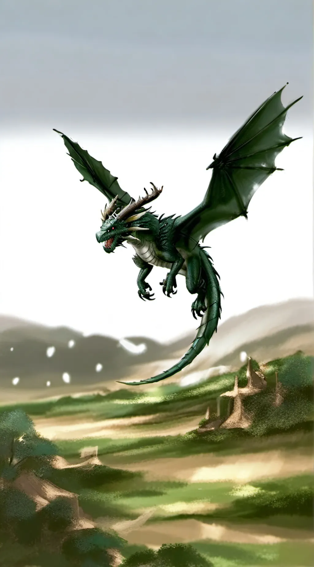 ai character: Dragon background
