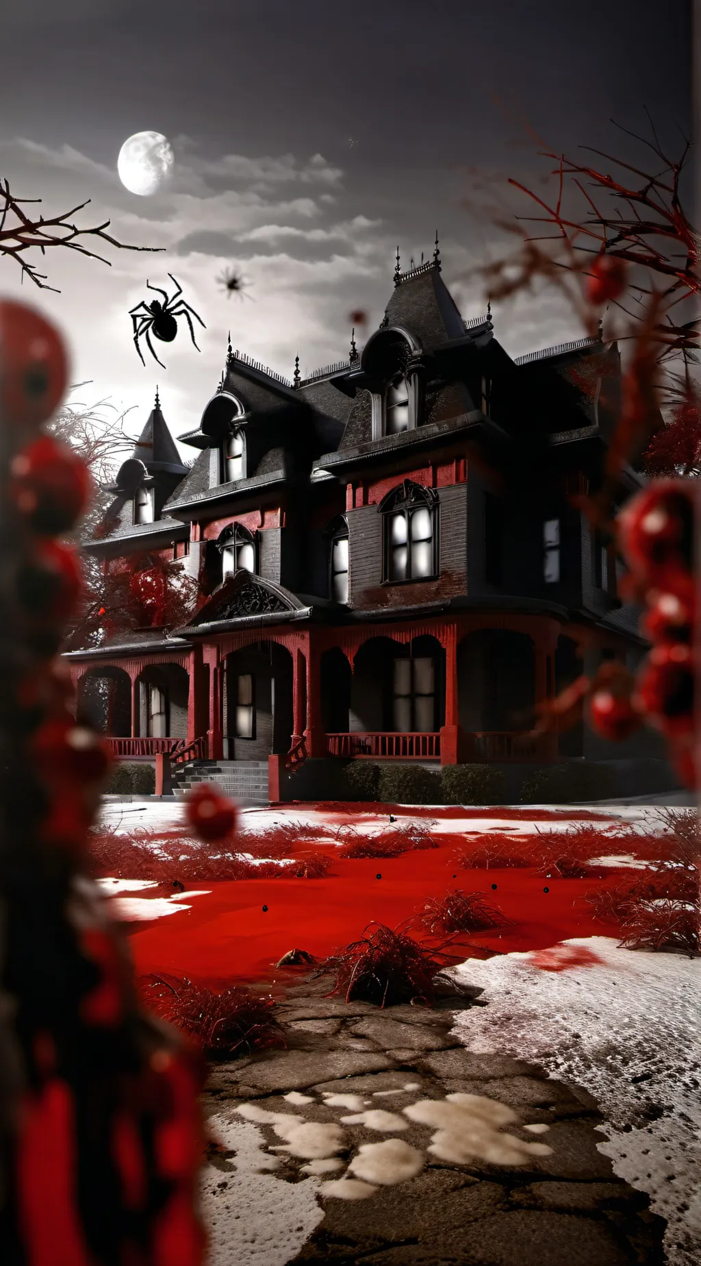 ai character: scary maniso background