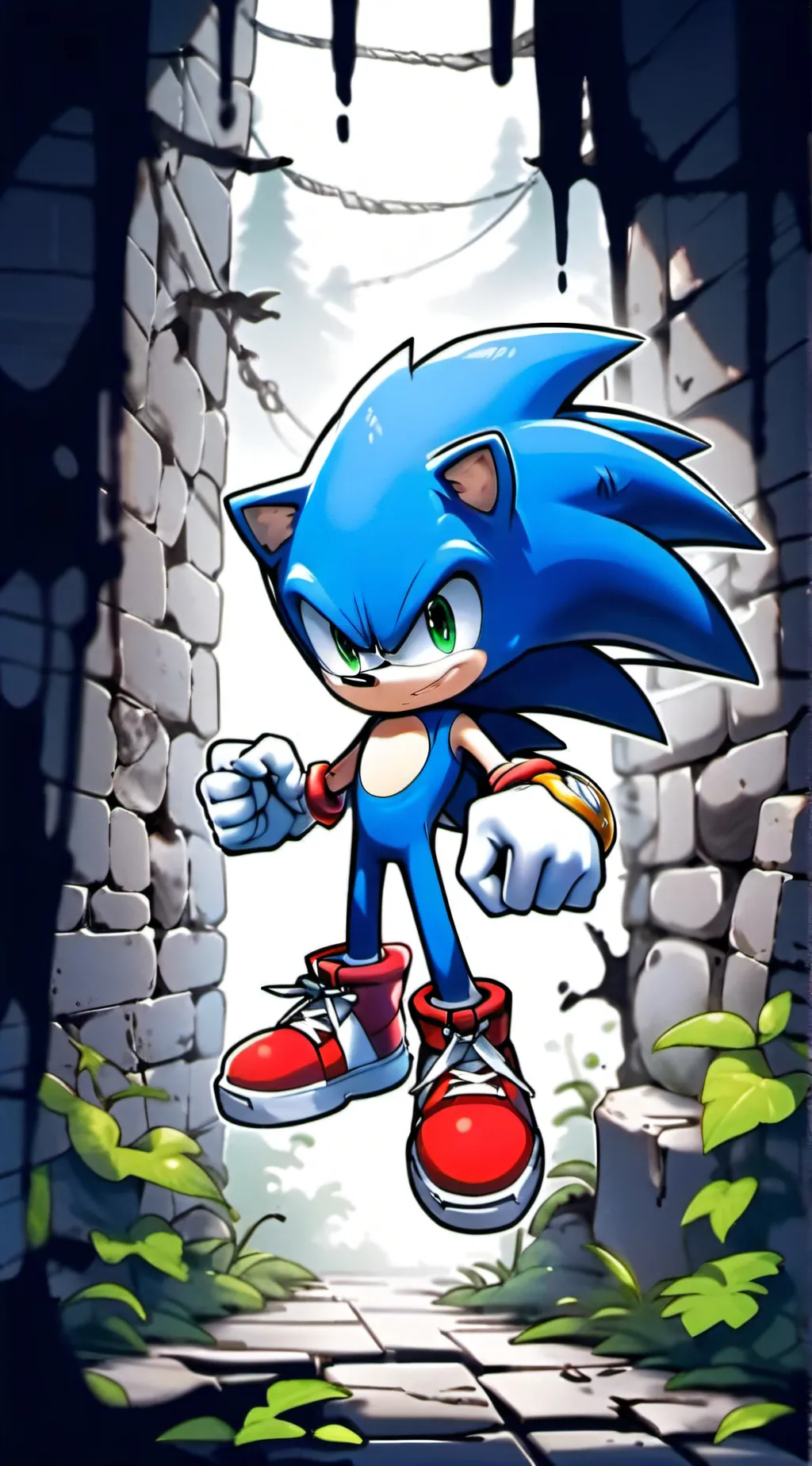 ai character: sonic the Hedgehog background