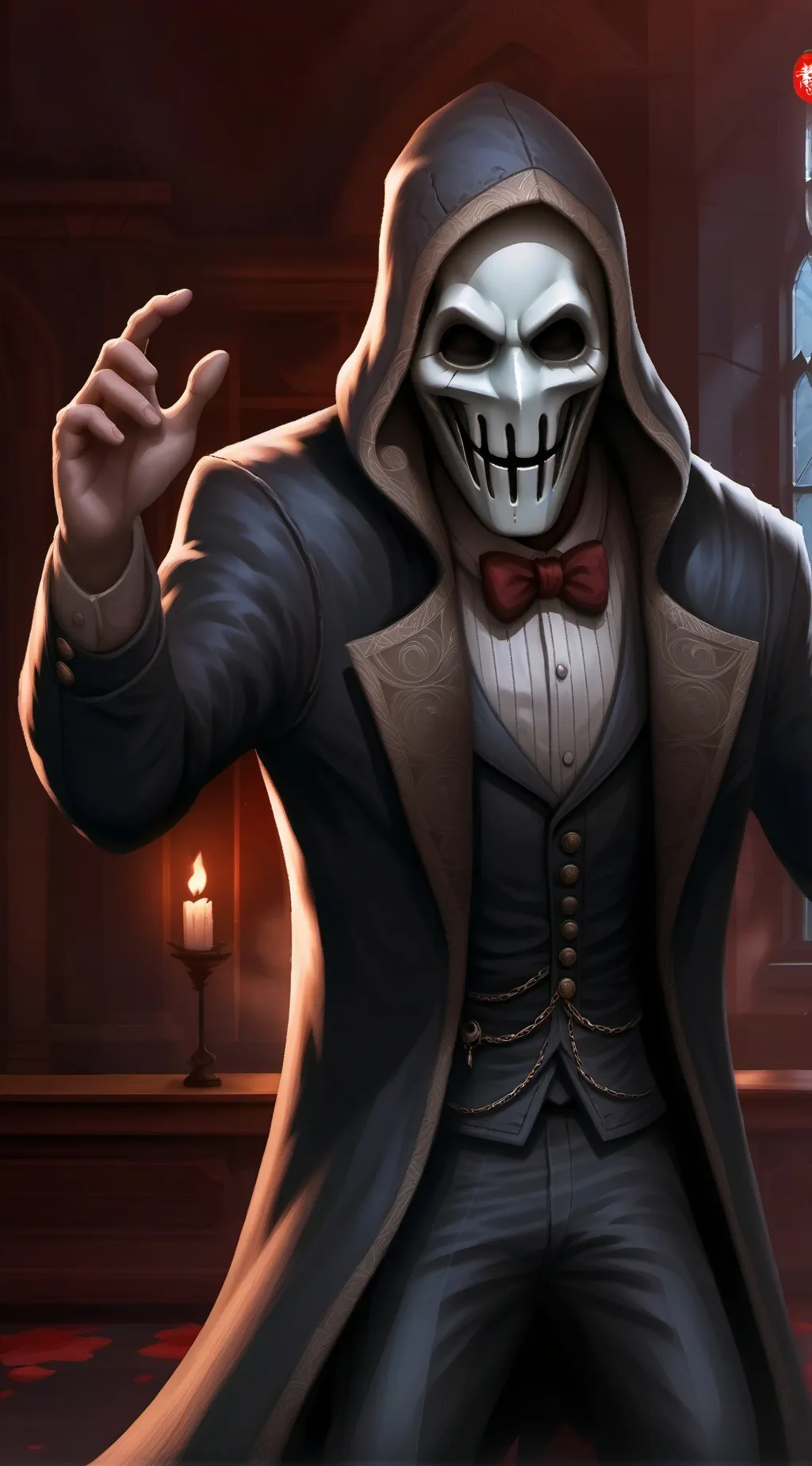 ai character: ghostface background