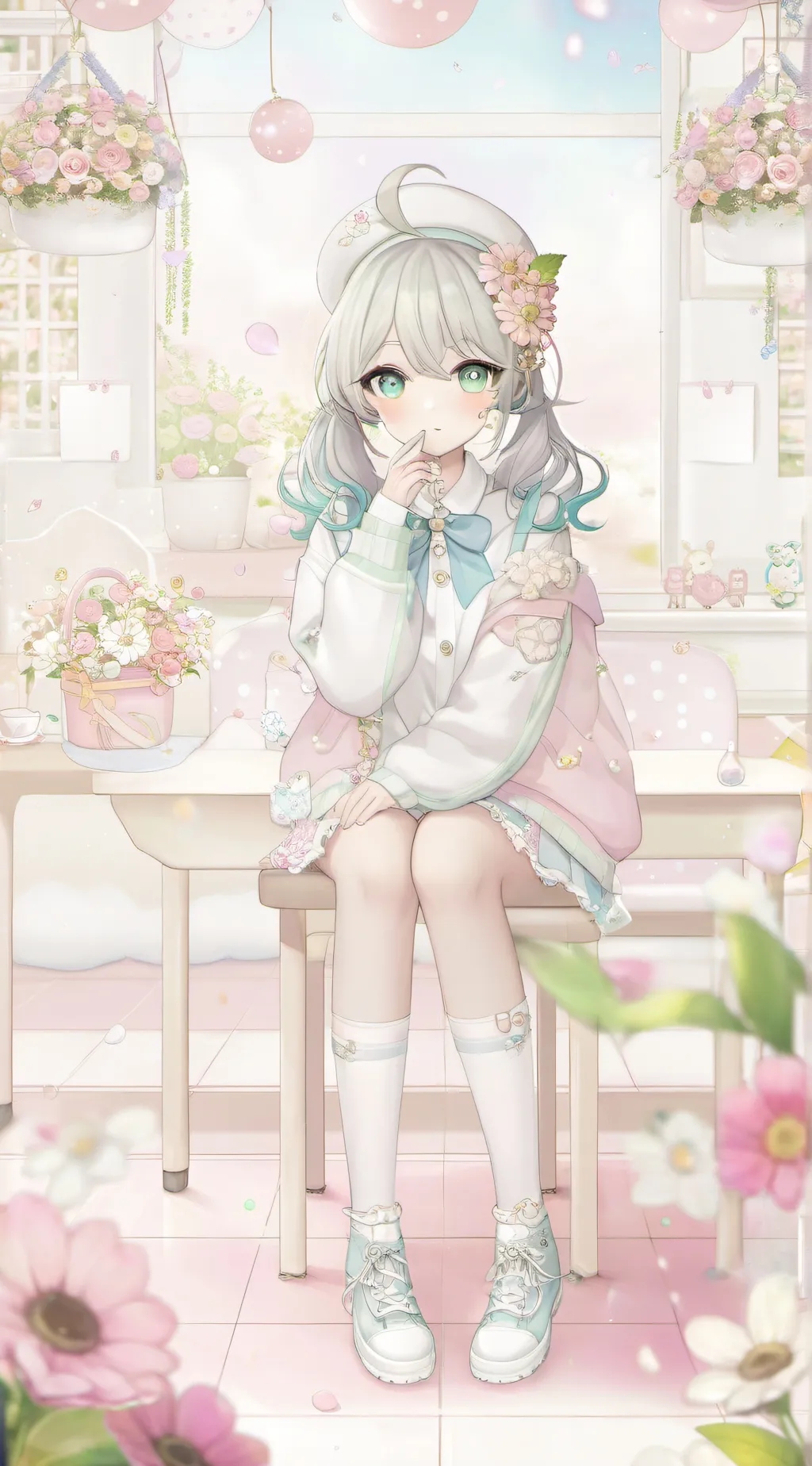 ai character: Soren..  background