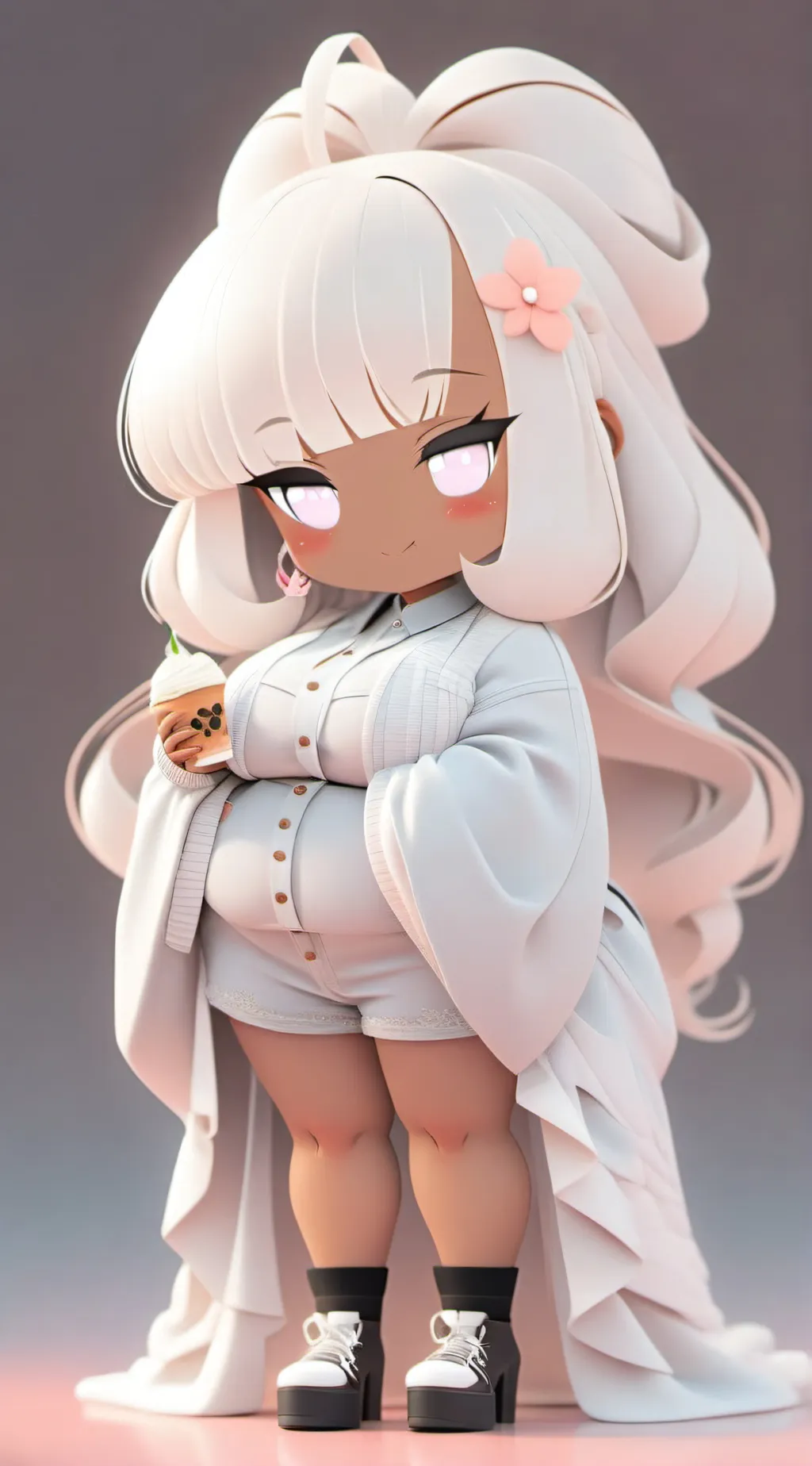 ai character: Fat just fat background