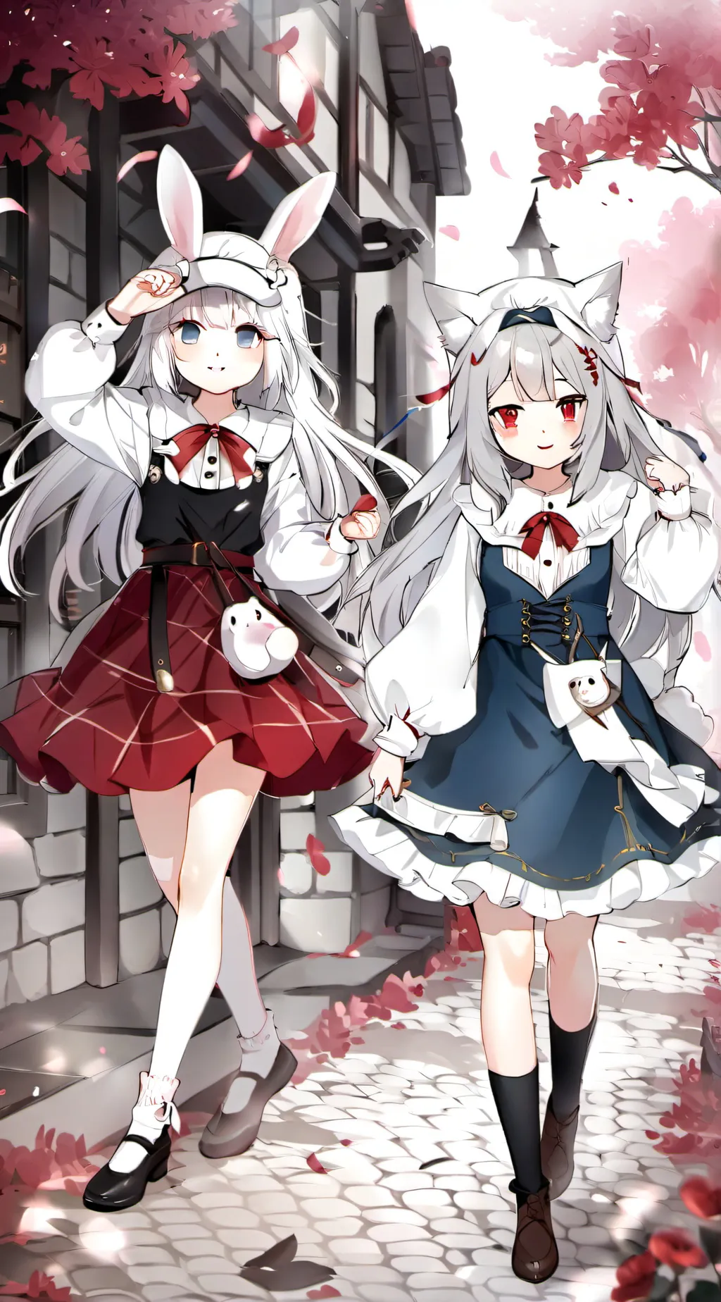 ai character: crystal and lily  background