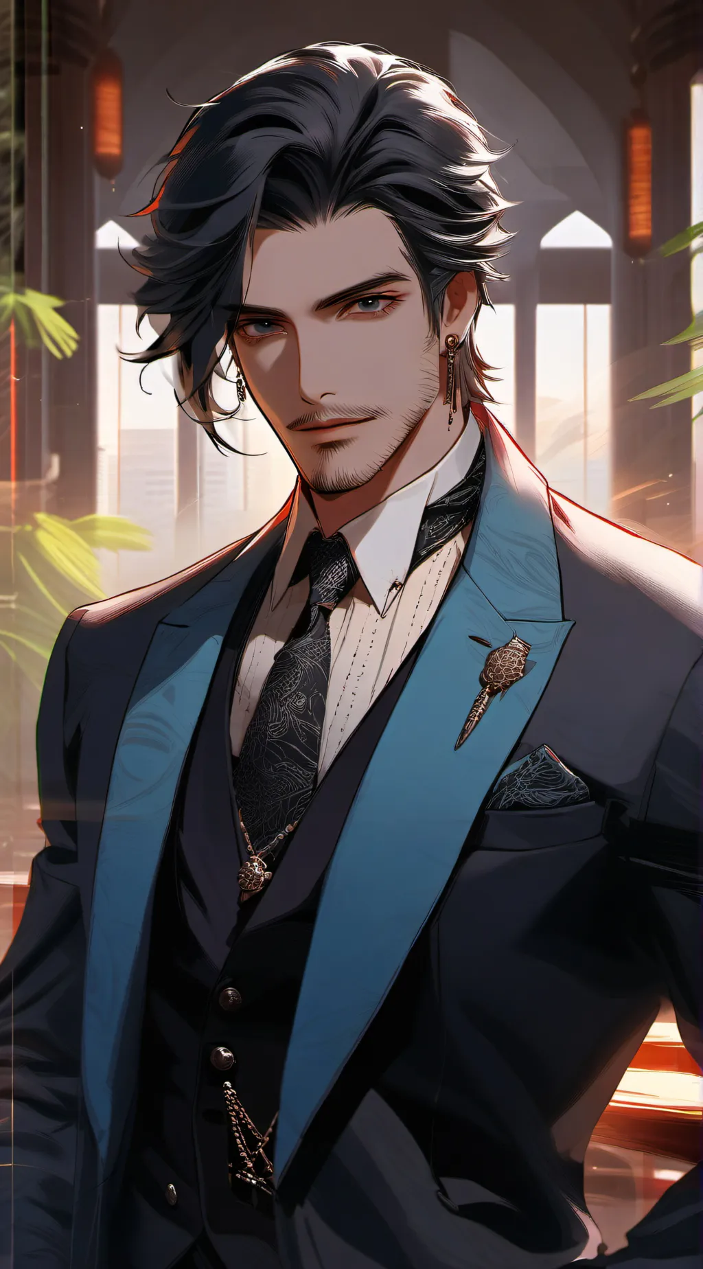 ai character: Enzo Silverton  background