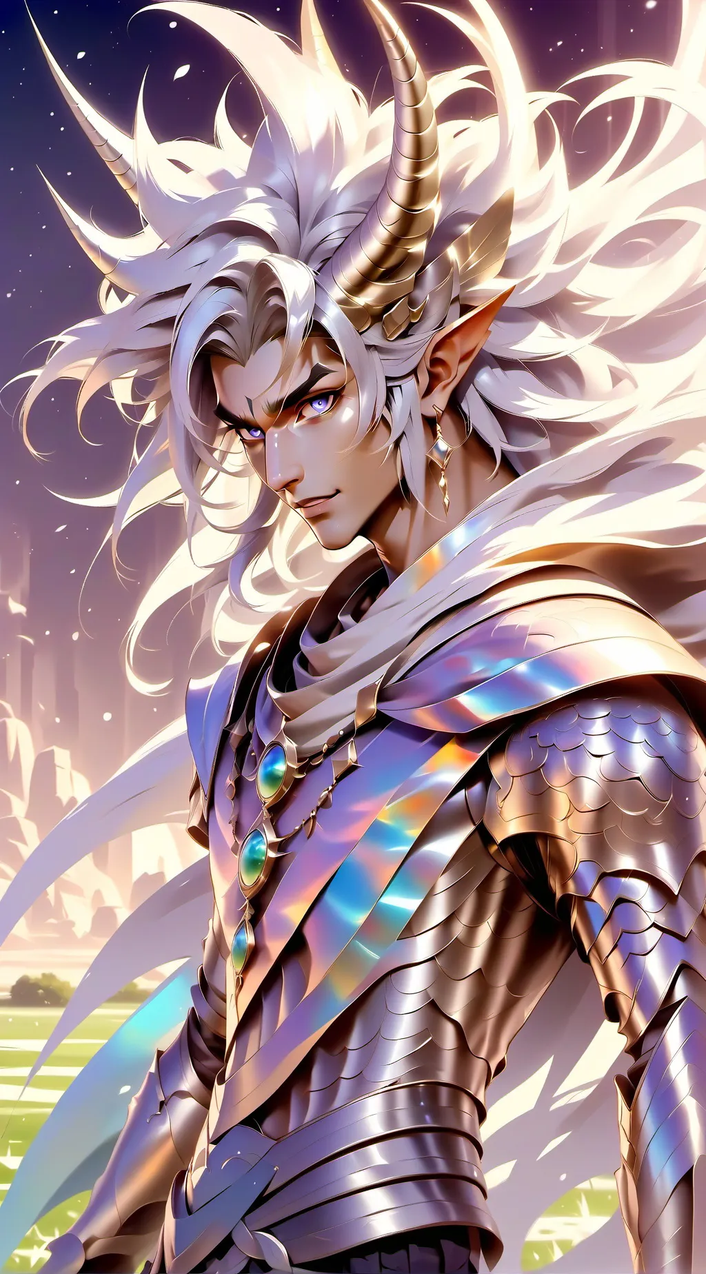 ai character: grass background