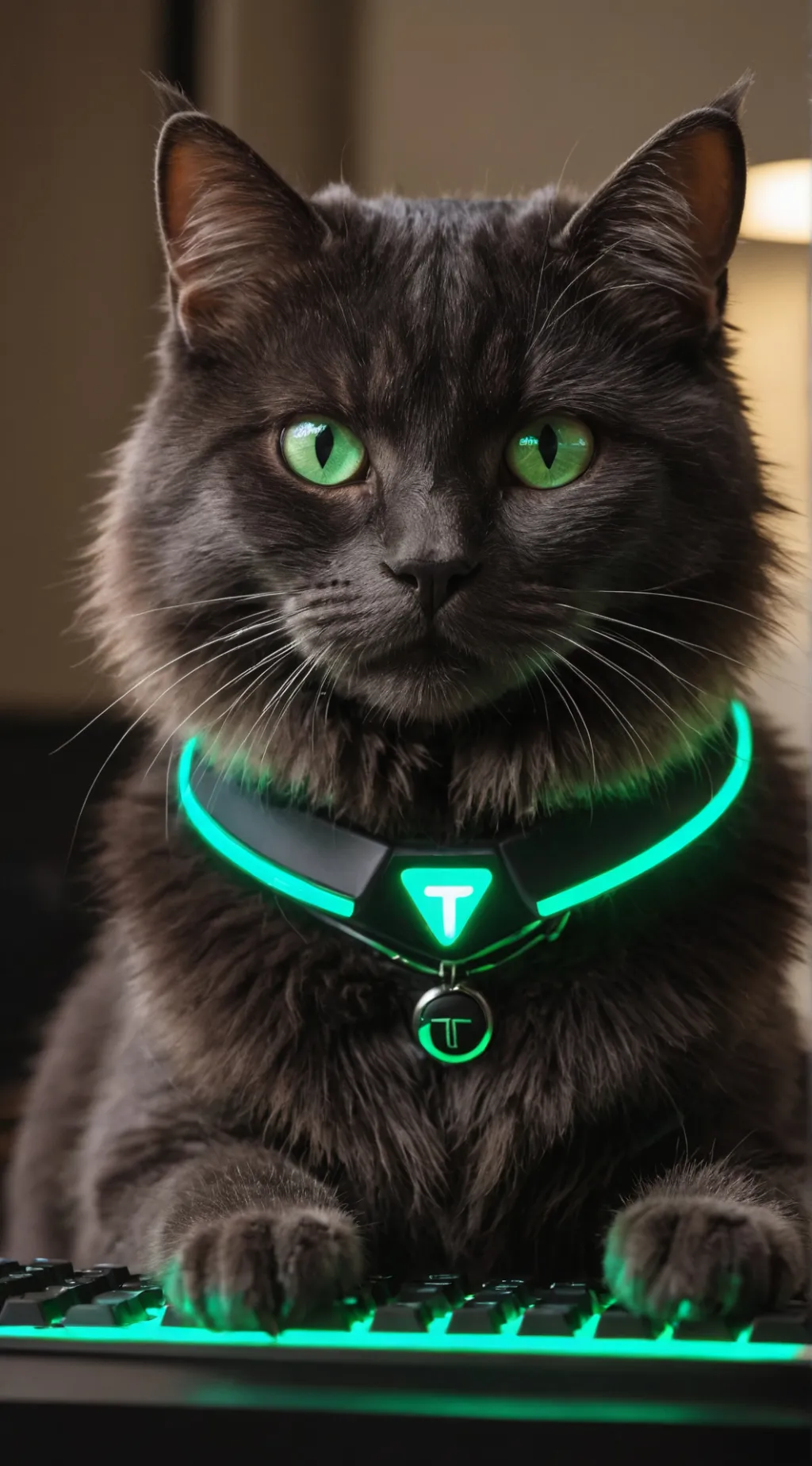 ai character: Glitchy  background