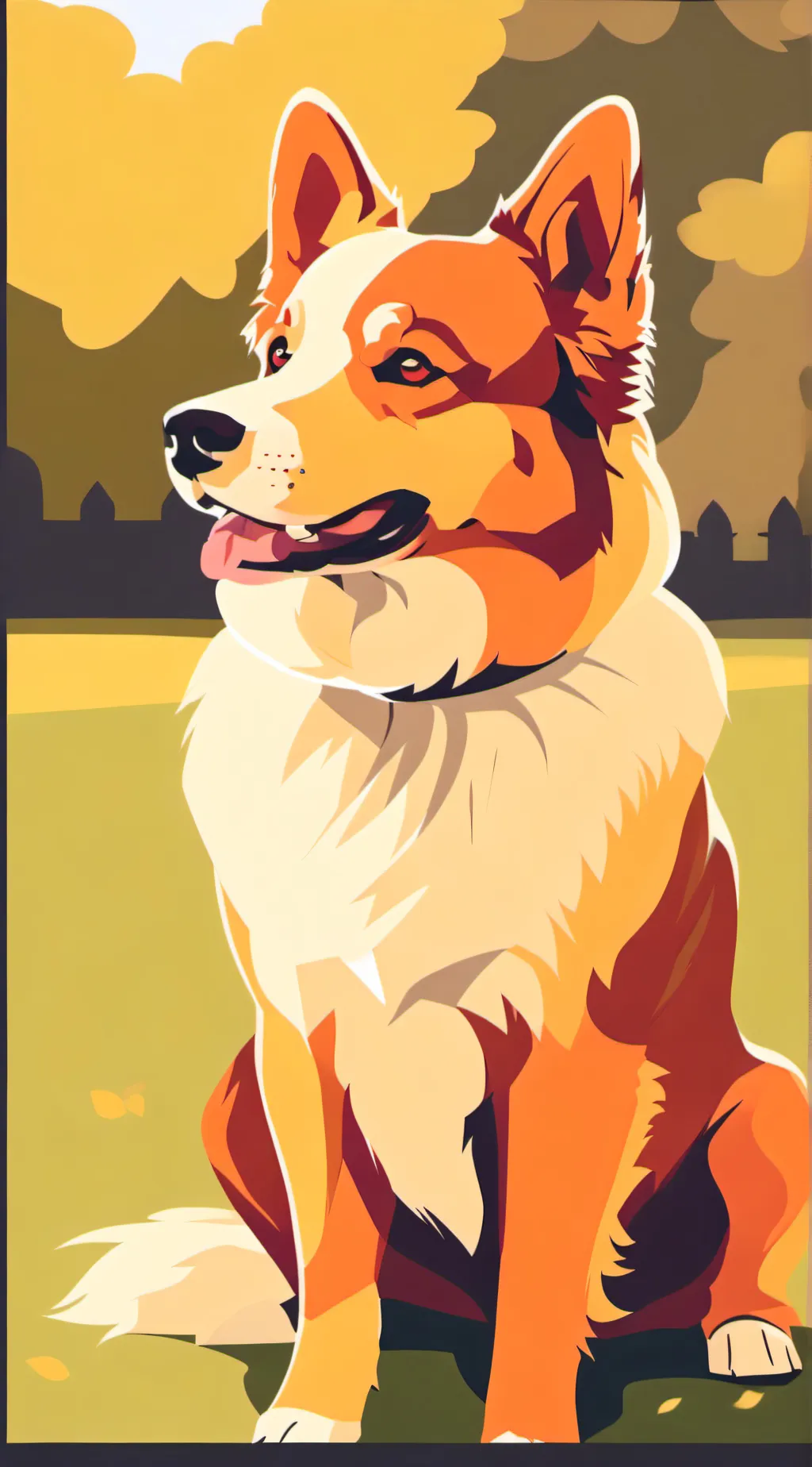 ai character: Dog world background