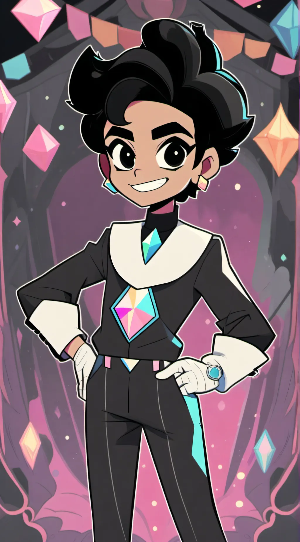 ai character: Spinel Noir background