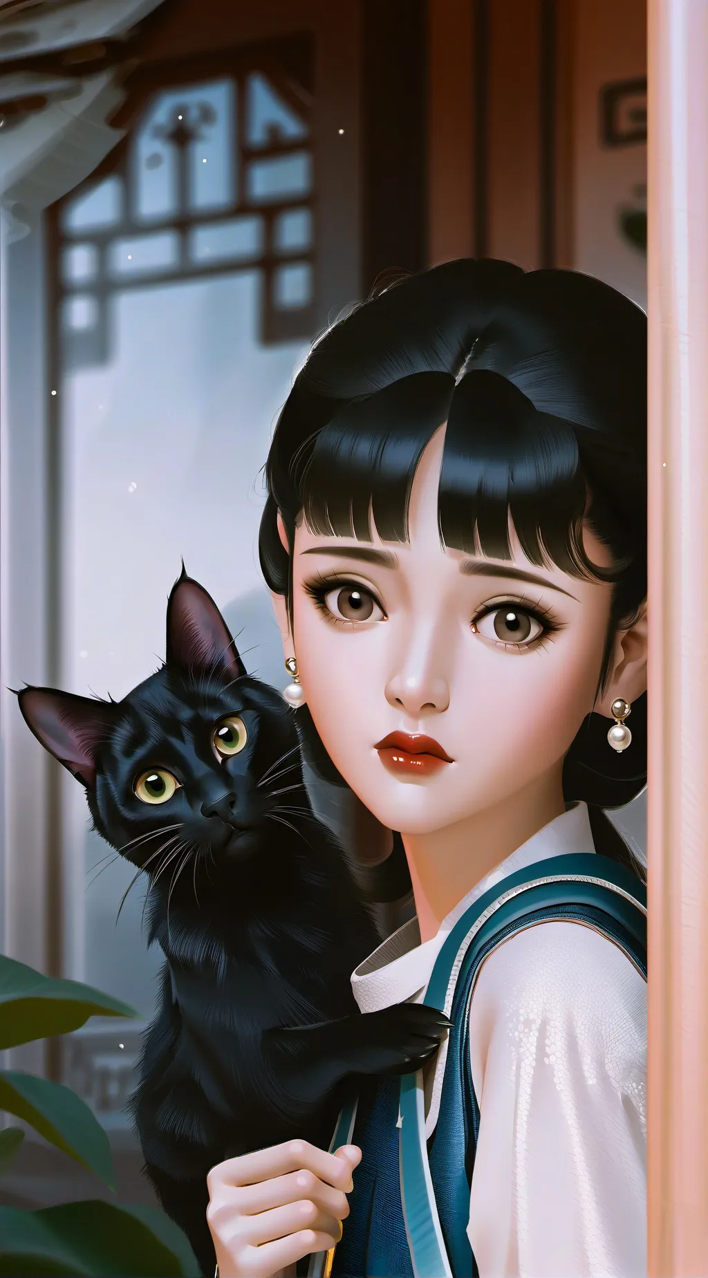 ai character: Luna background