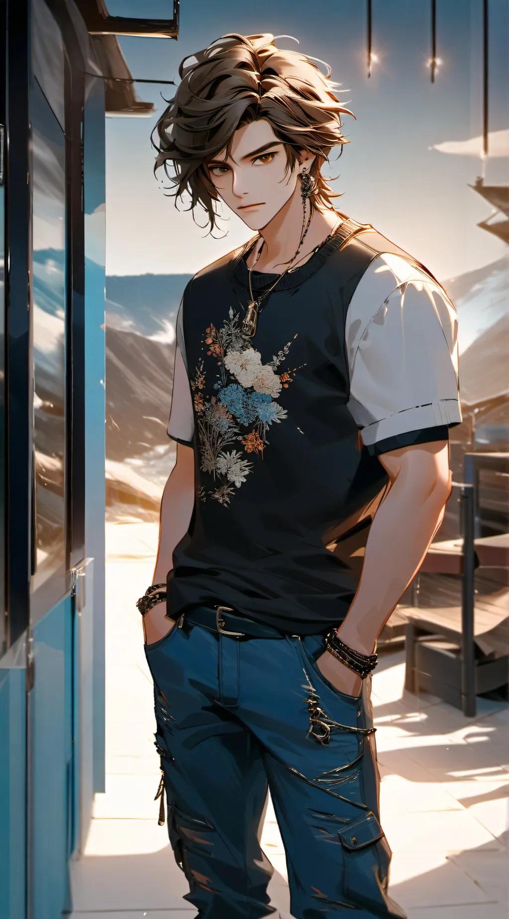 ai character: Justin background