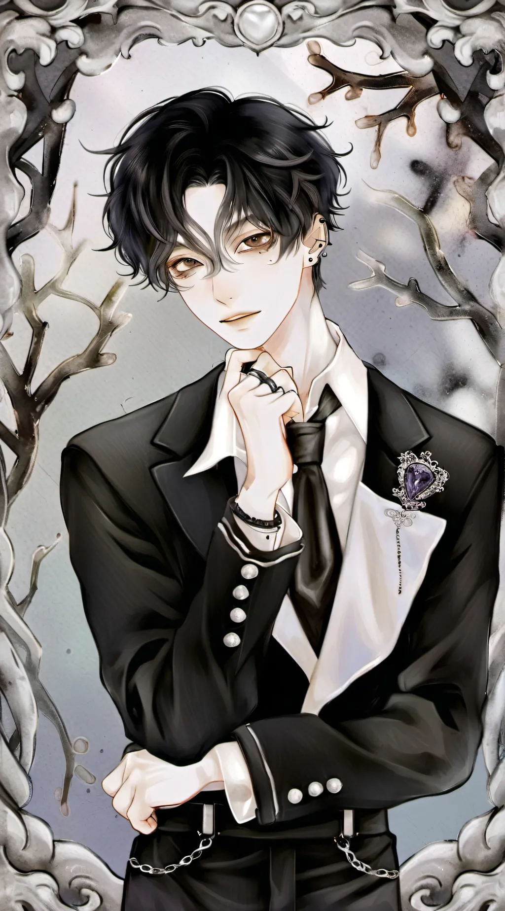 ai character: °•·Giovanni·•° background