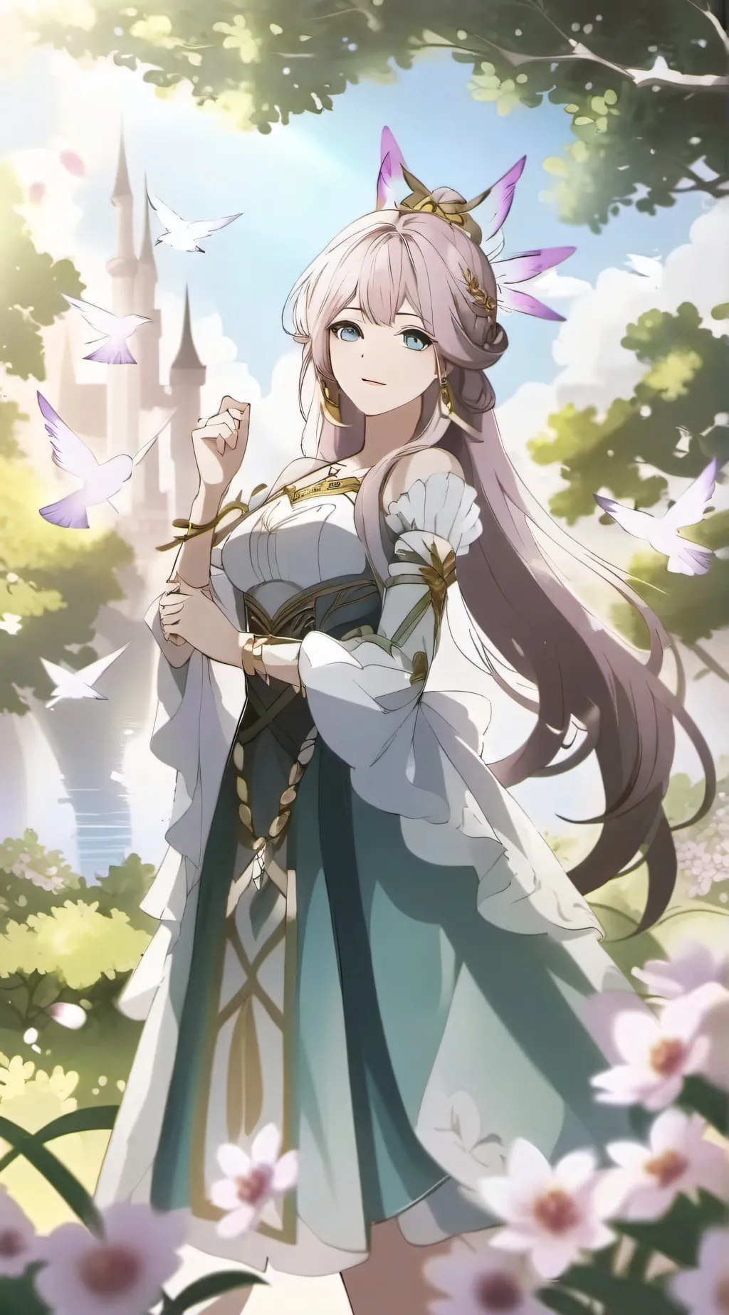 ai character: Princess Mia background