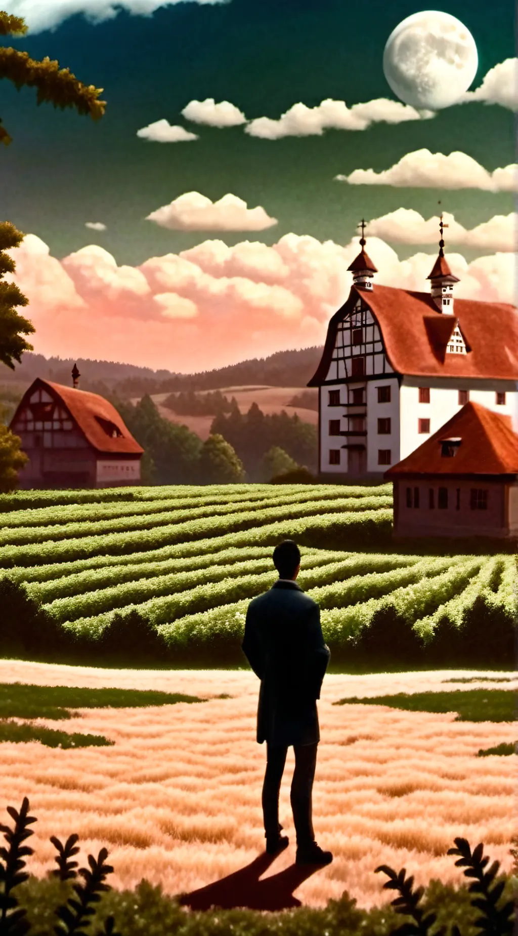 ai character: German field background