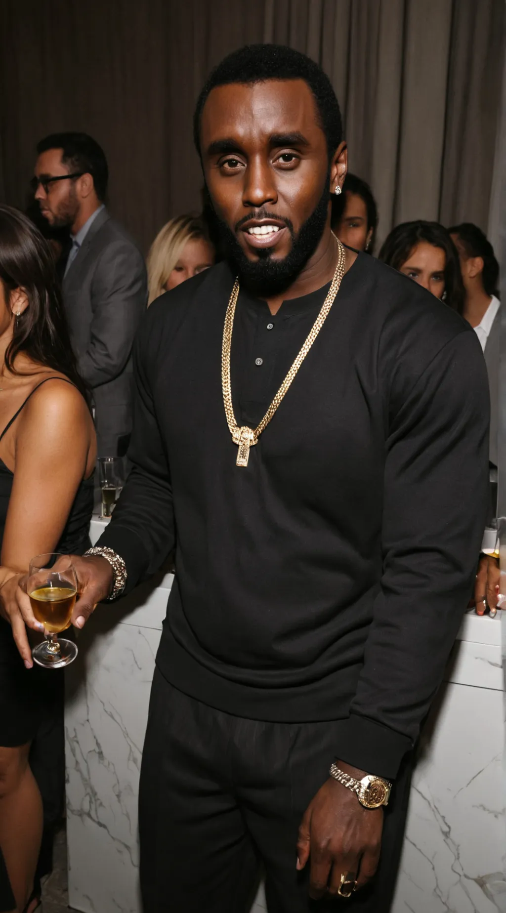 ai character: P Diddy  background