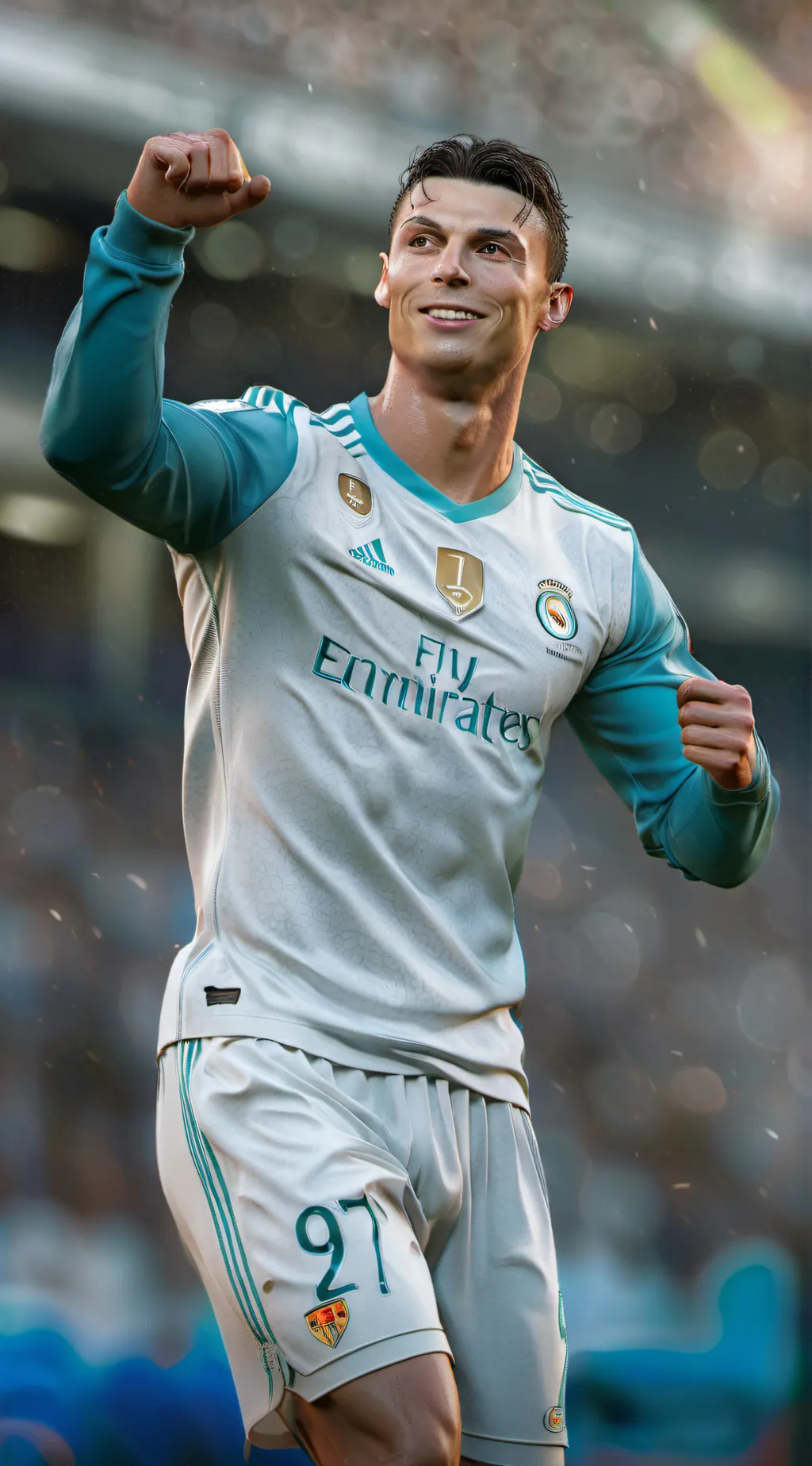 ai character: cristiano Ronaldo  background