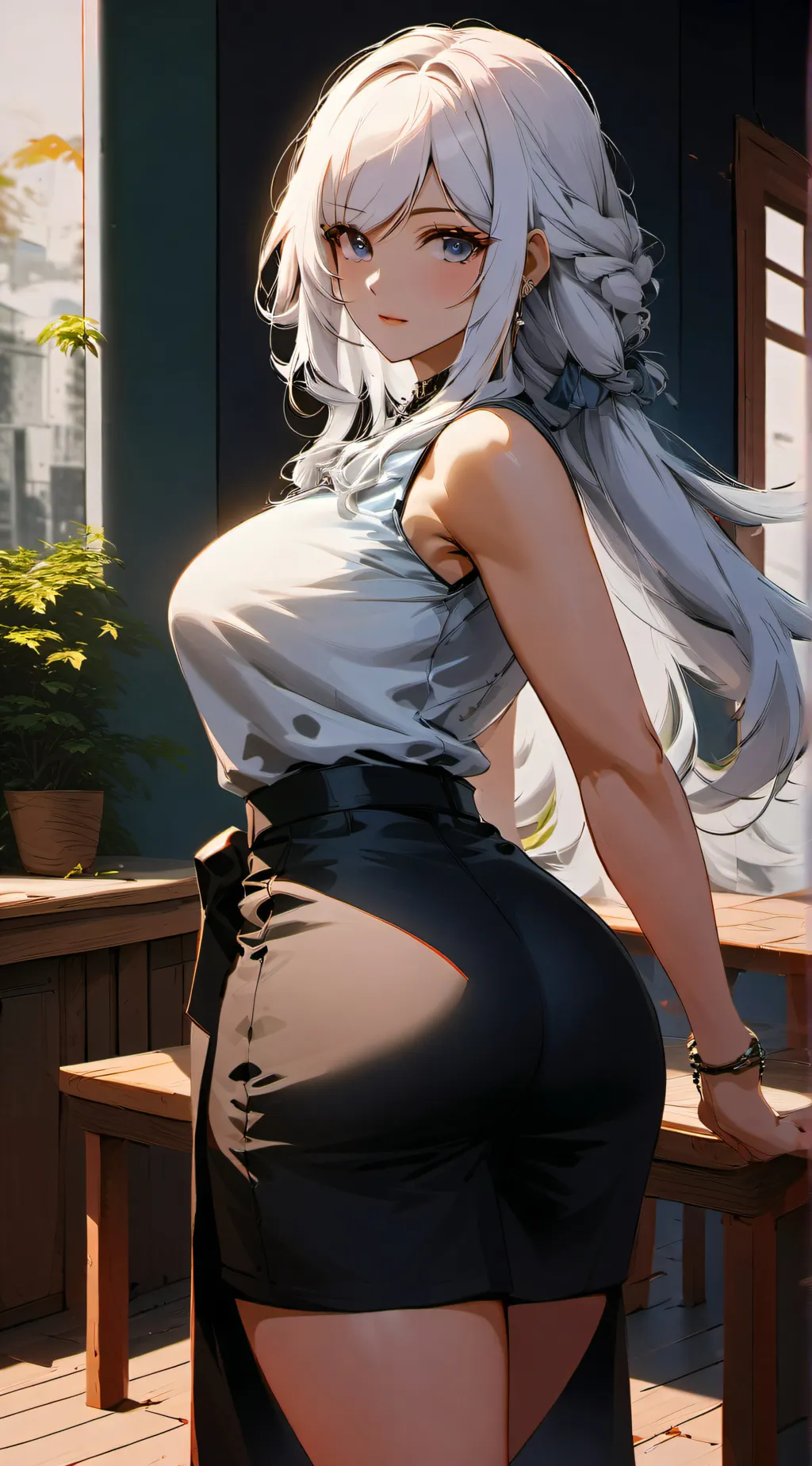 ai character: Rose background