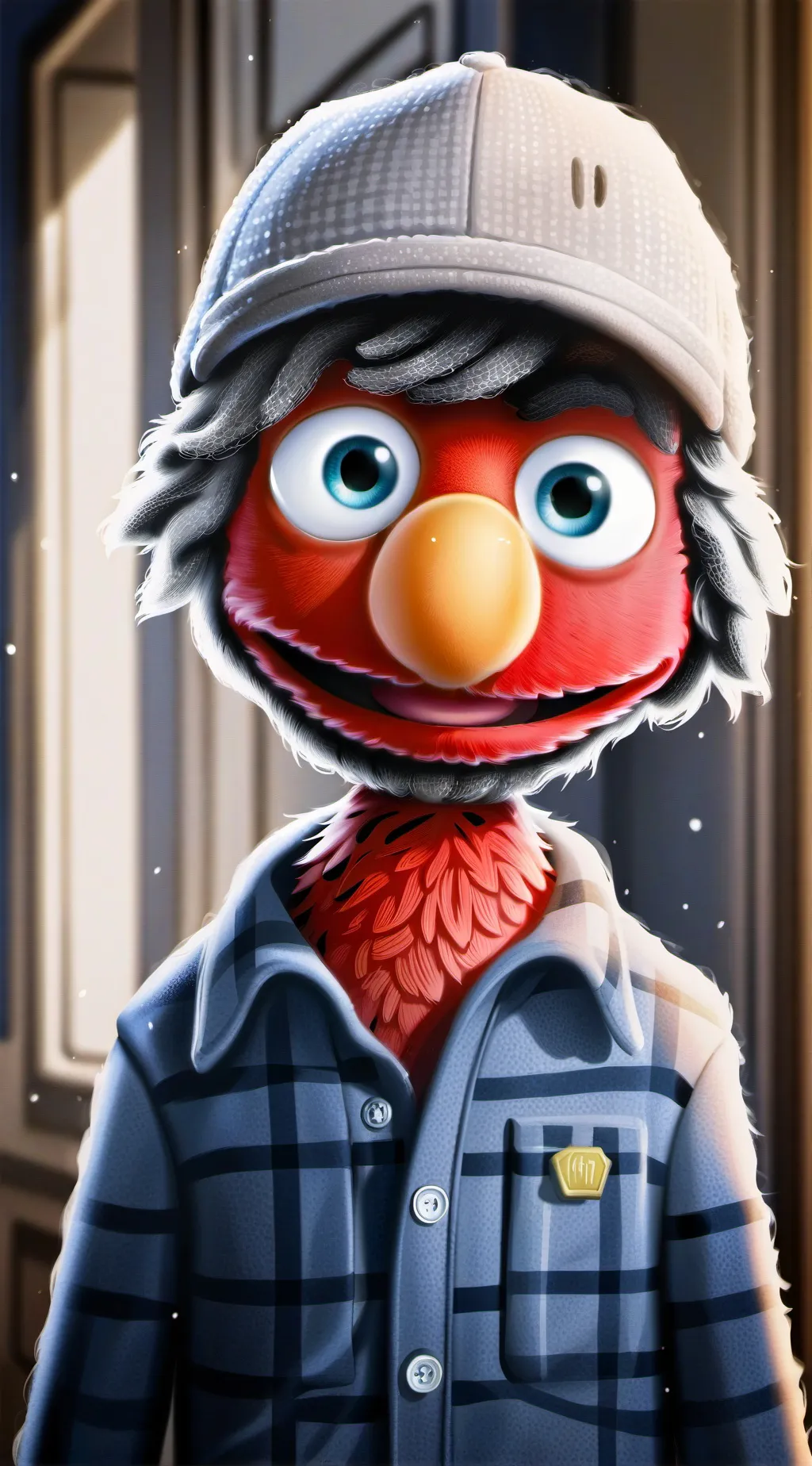 ai character: Elmo background