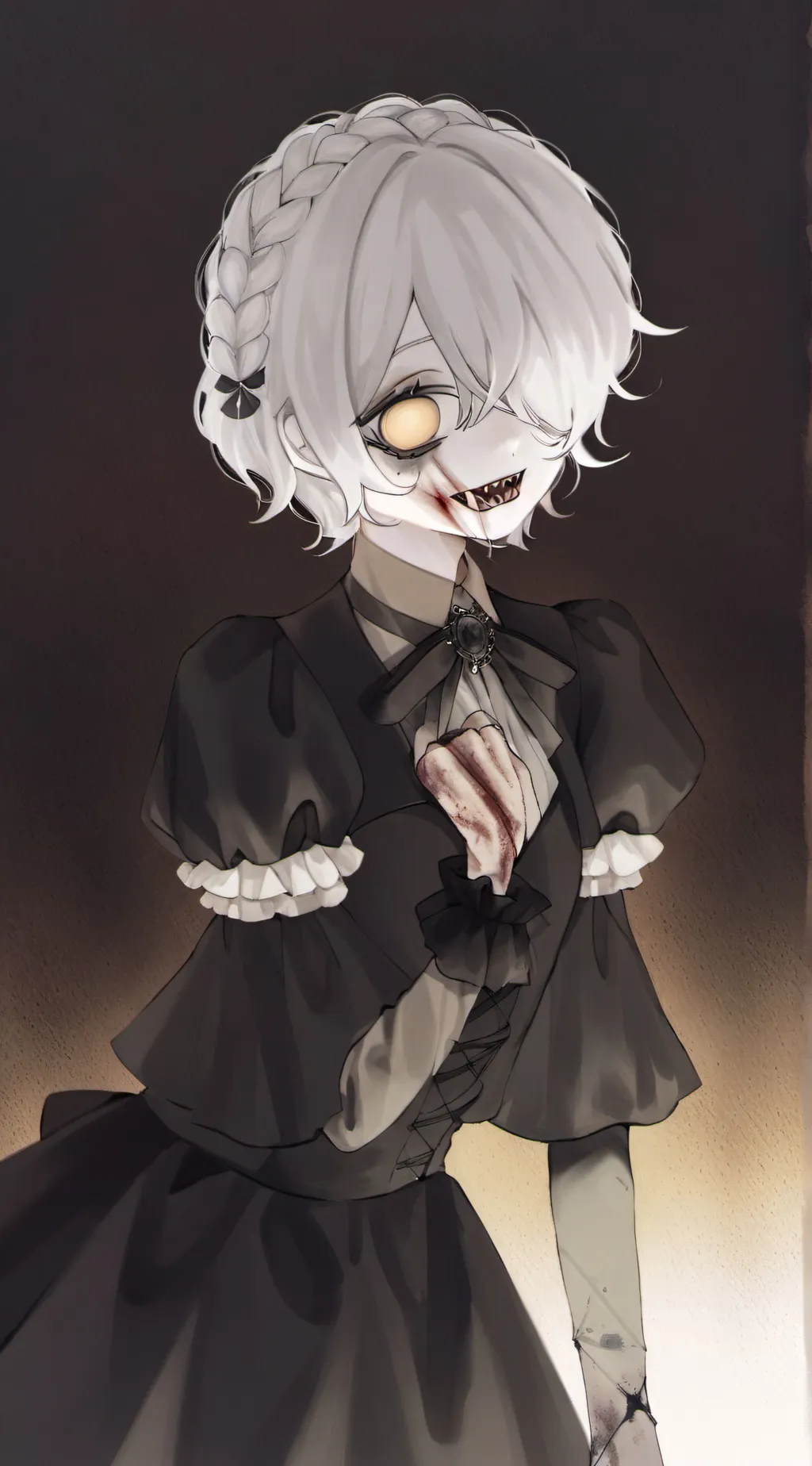 ai character: Zella 'Zee' Grey background