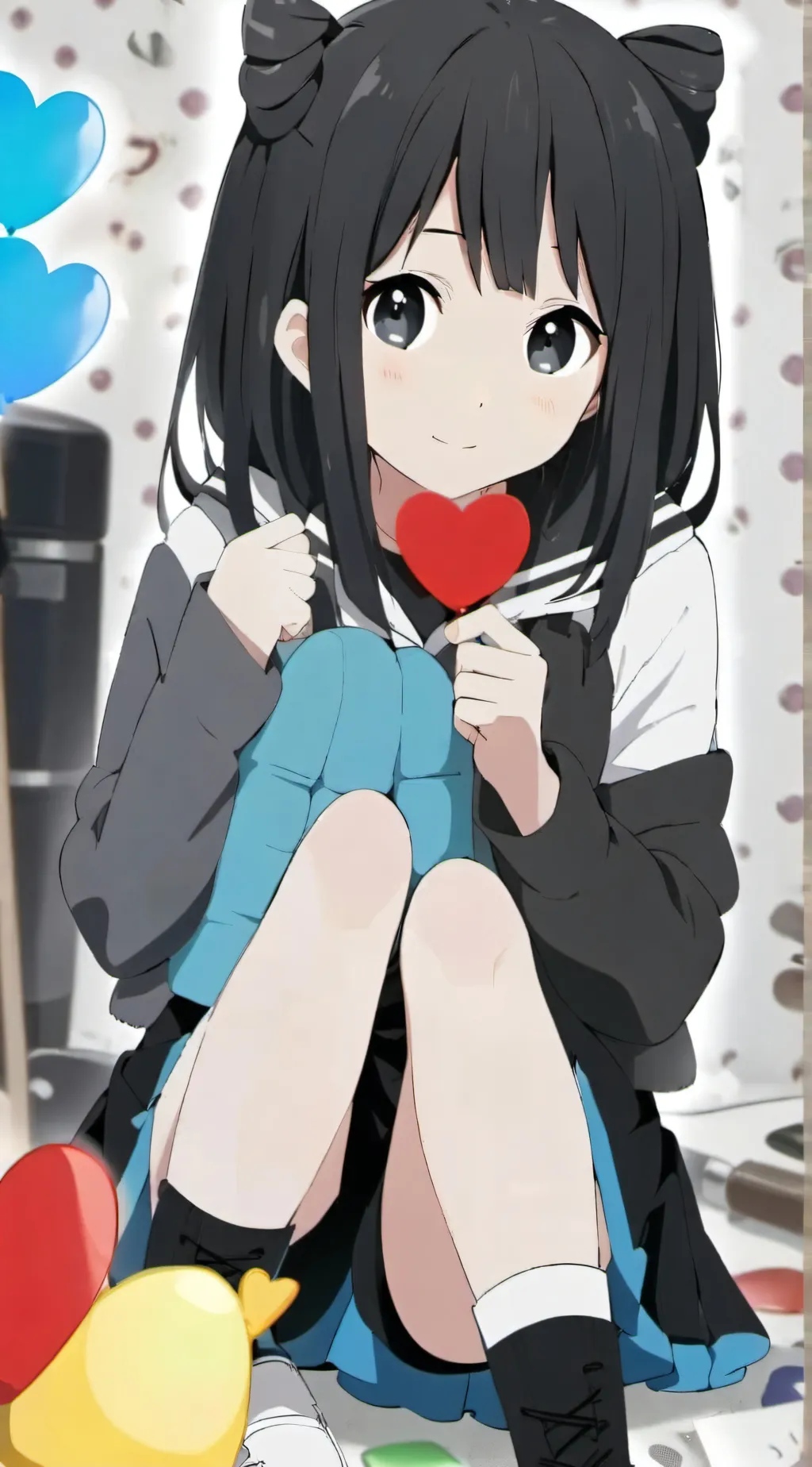 ai character: MHA: heart day background