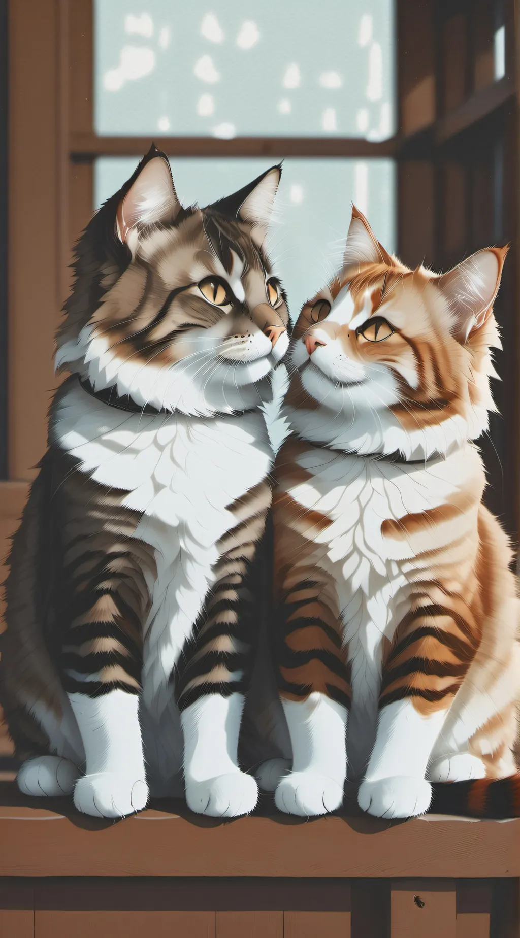 ai character: Mothwing&Leafpool background