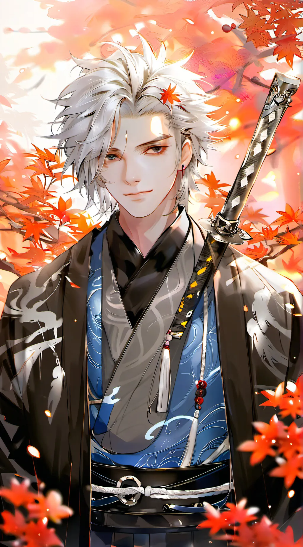 ai character: demon Slayer  background